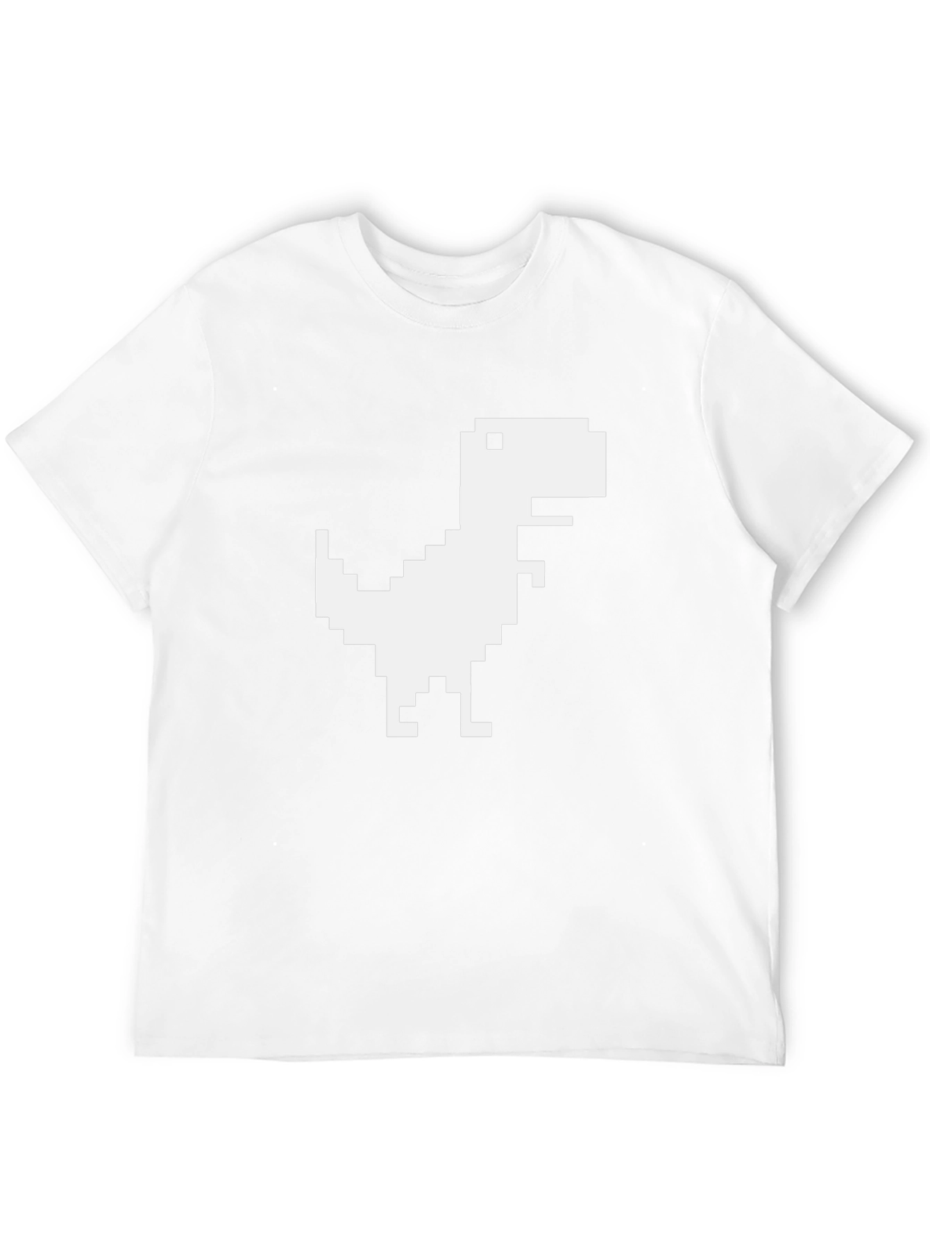 Pixel Dinosaur Black T-Shirt