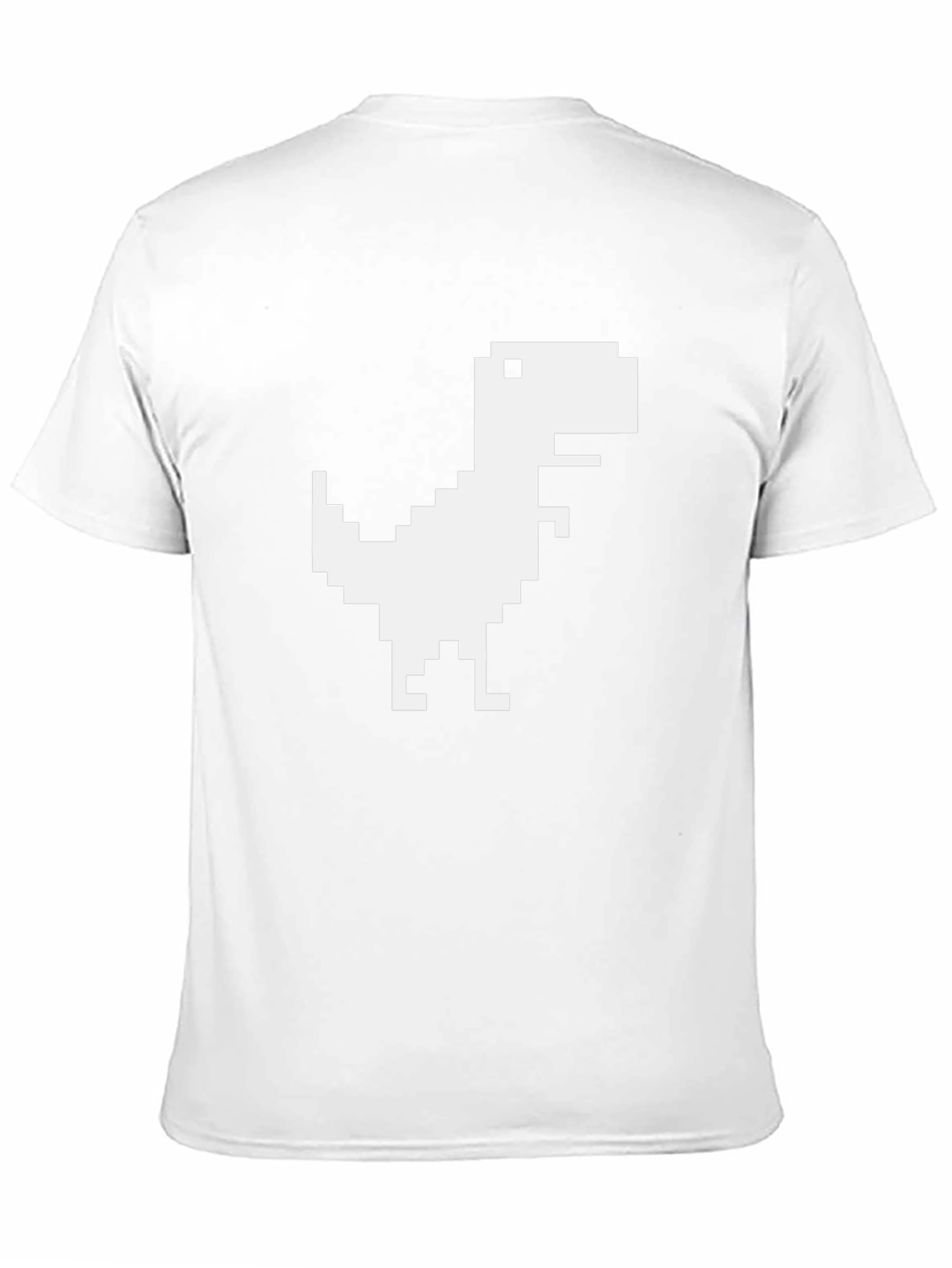 Pixel Dinosaur Black T-Shirt
