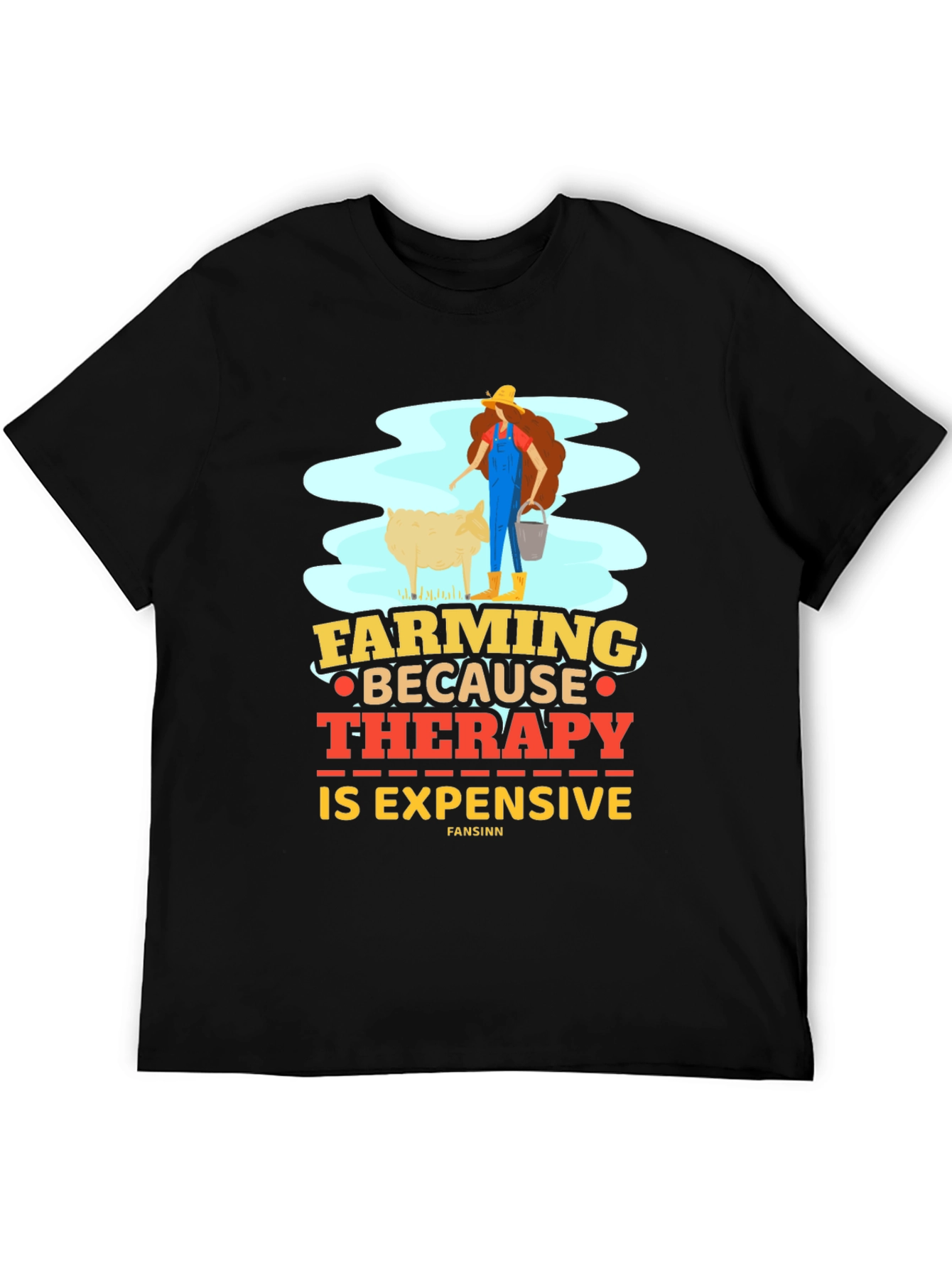 Farming Therapy T-Shirt Funny Farmer Tee
