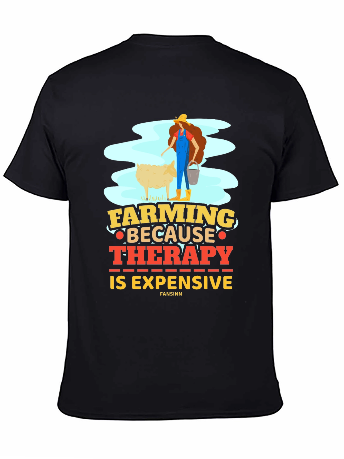 Farming Therapy T-Shirt Funny Farmer Tee