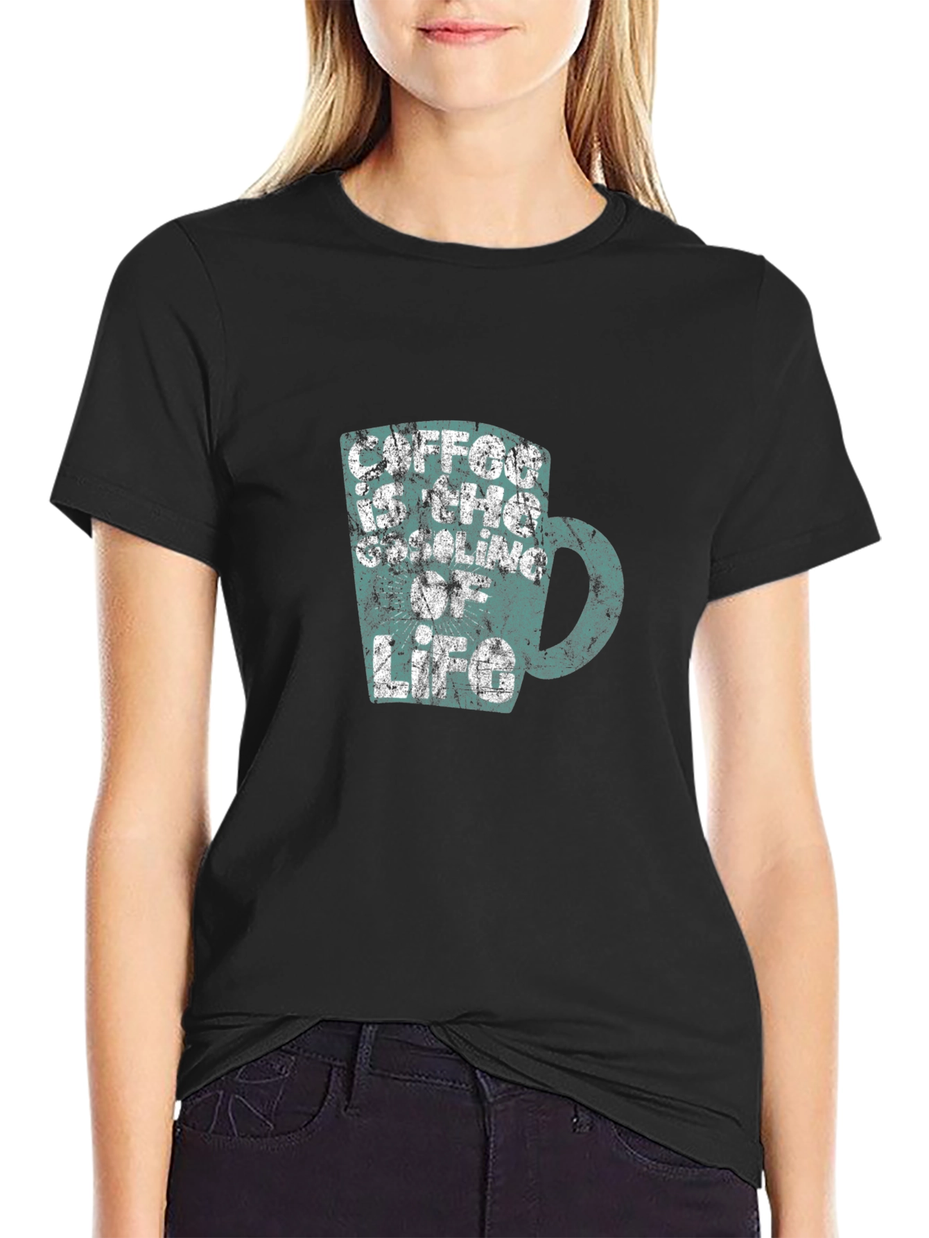 Caffeine is My Sparkling of Life Graphic Tee