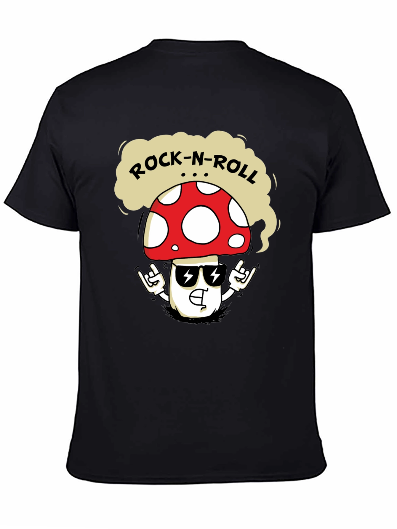 Rock-N-Roll Mushroom T-Shirt - Cool Graphic Tee