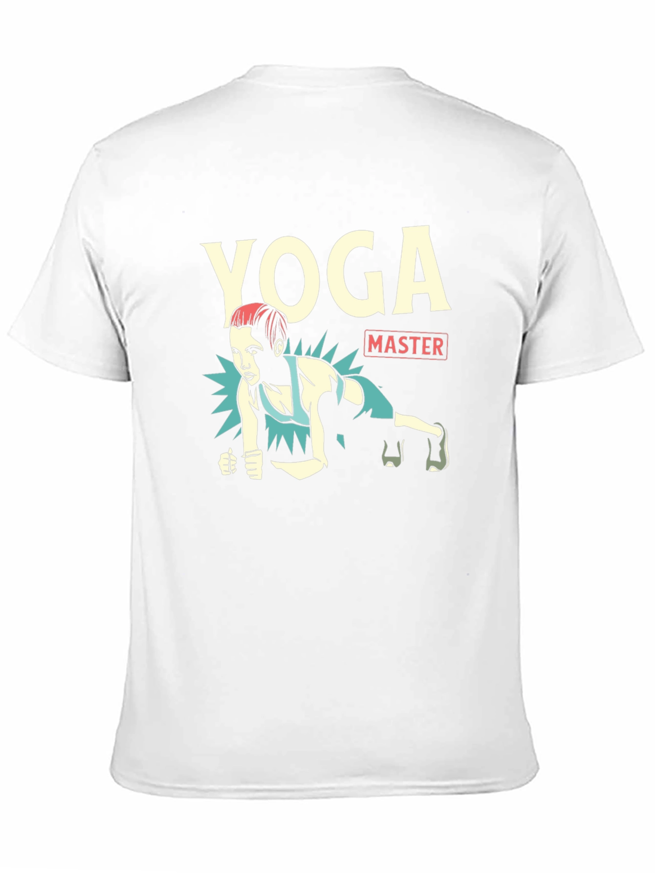 Yoga Master Black Graphic T-Shirt