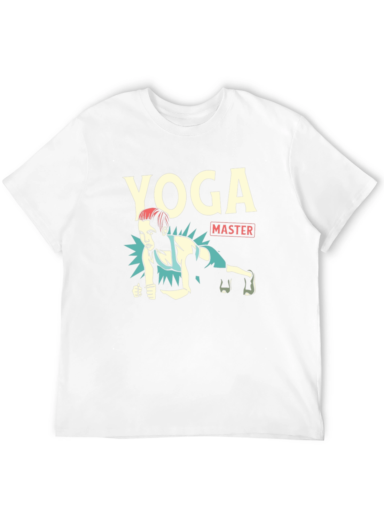 Yoga Master Black Graphic T-Shirt