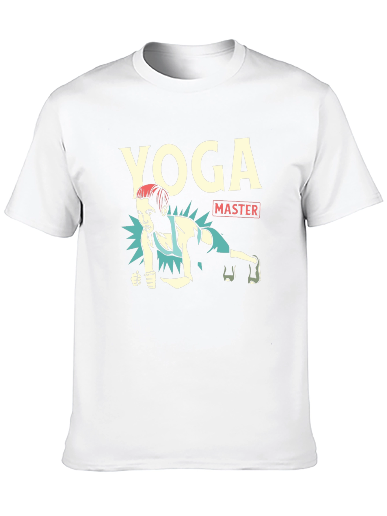Yoga Master Black Graphic T-Shirt