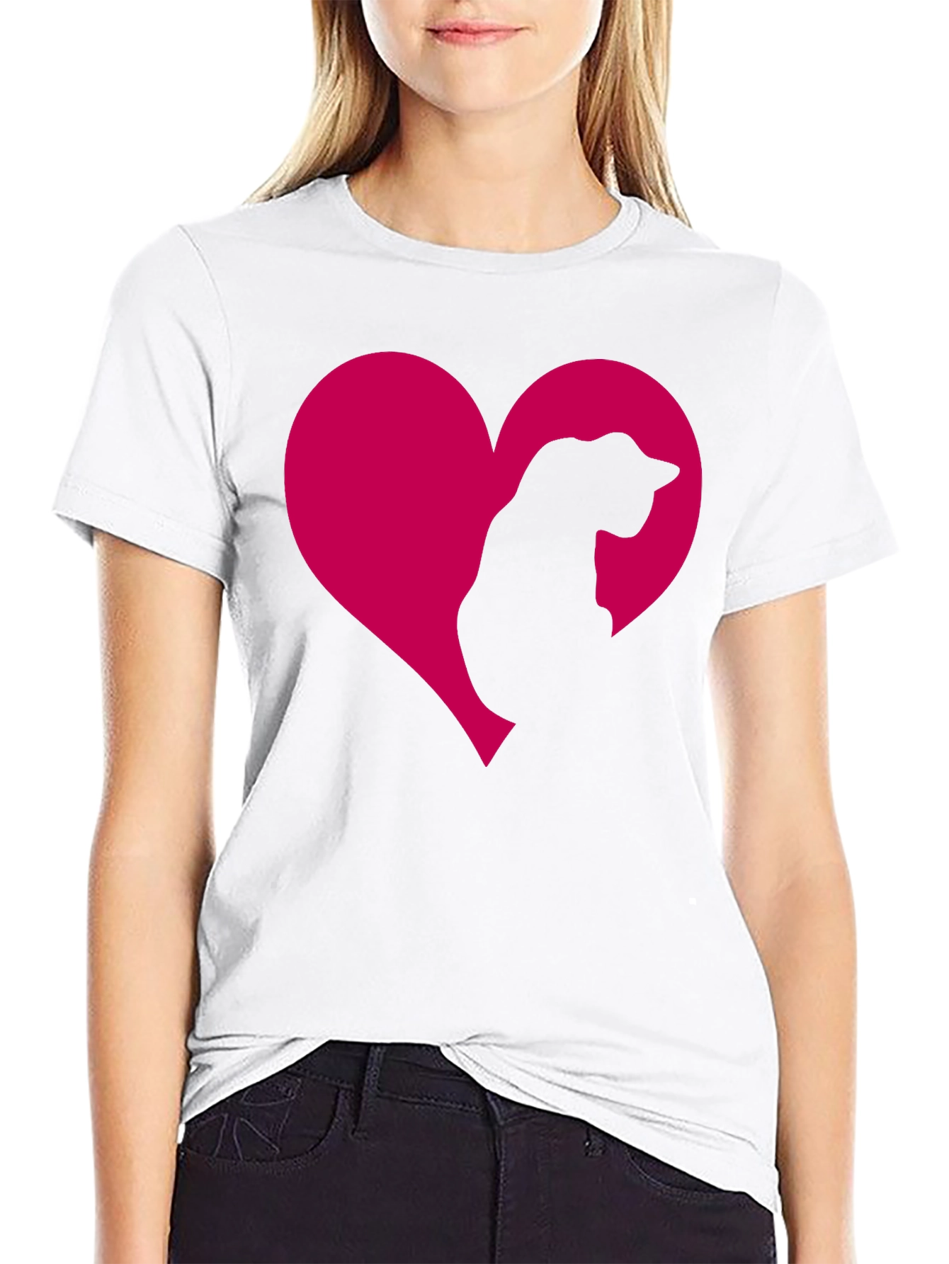 Cat Heart Tee - Adorable Feline Love T-Shirt