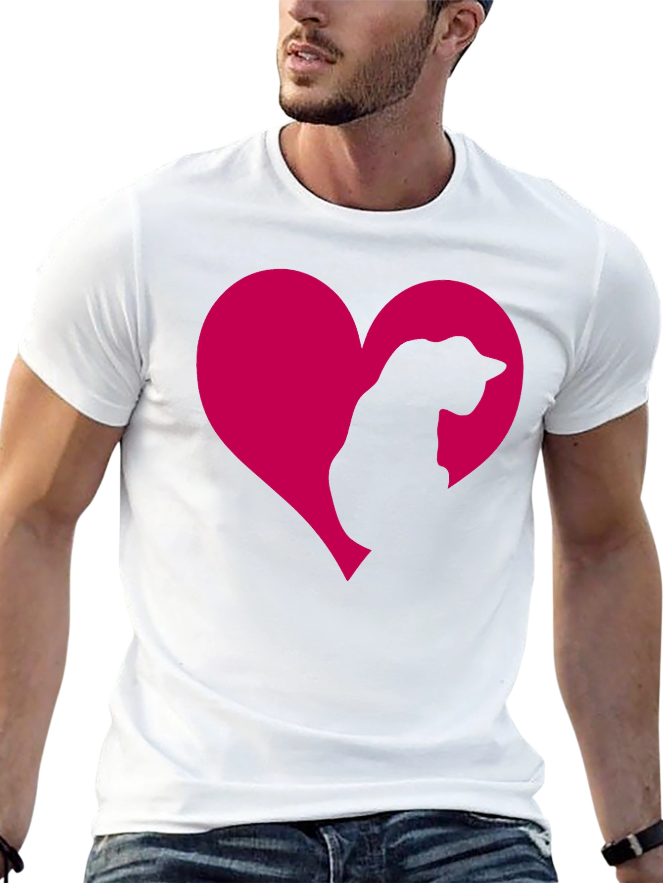Cat Heart Tee - Adorable Feline Love T-Shirt