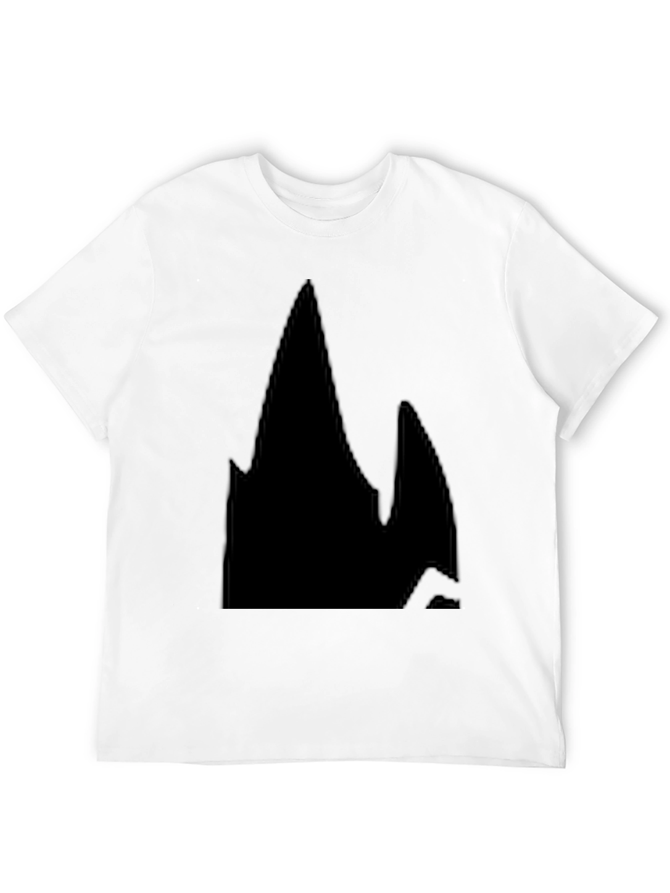Mens Solid Black Casual T-Shirt
