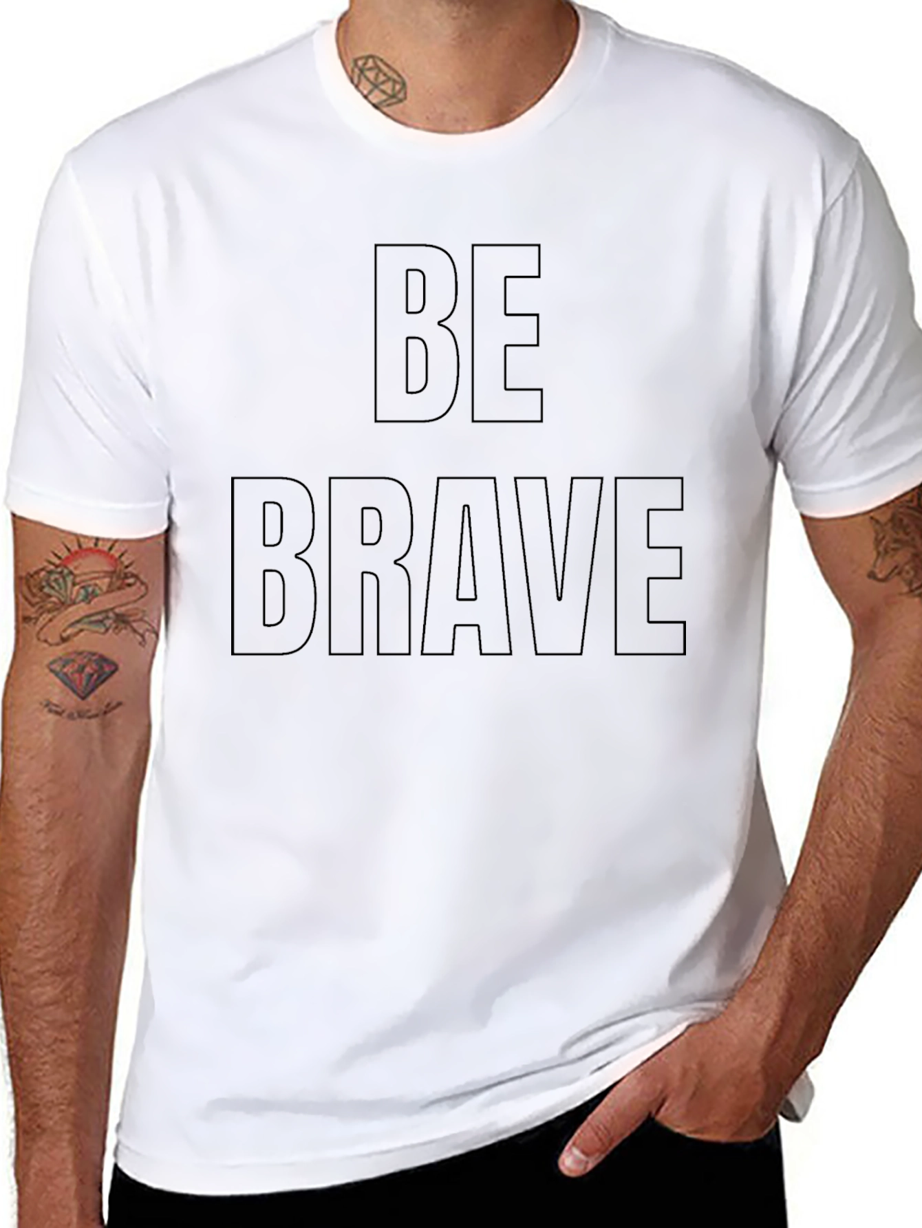 Be Brave Black T-Shirt