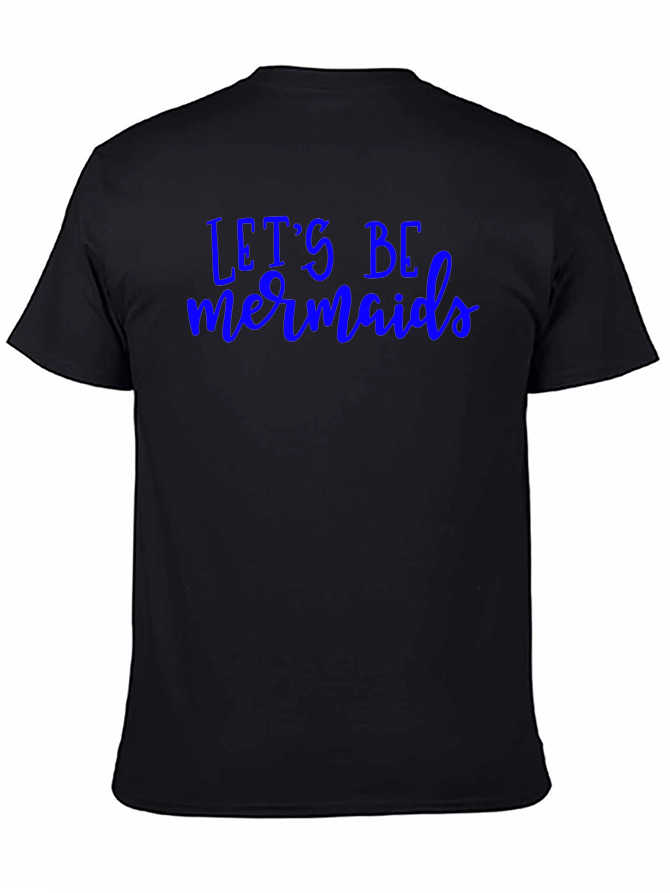 Lets Be Mermaids Graphic Tee - Trendy Black T-Shirt