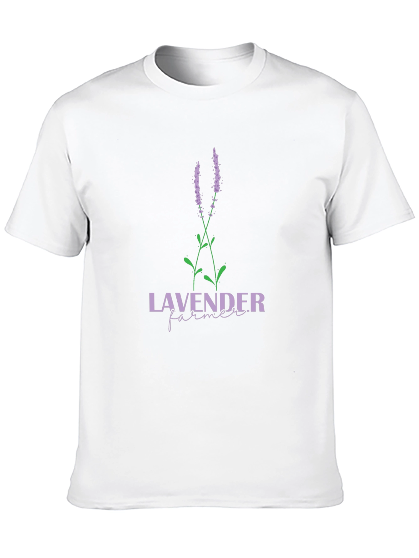 Lavender Farmer Graphic T-Shirt - Black