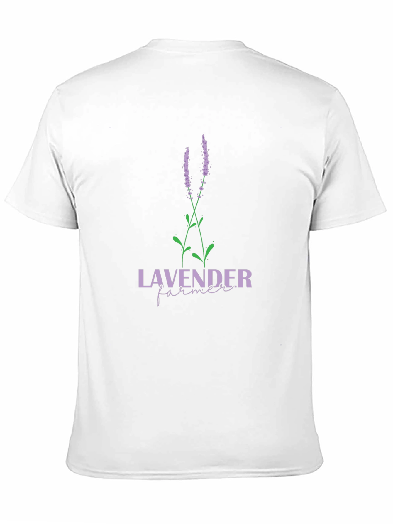 Lavender Farmer Graphic T-Shirt - Black