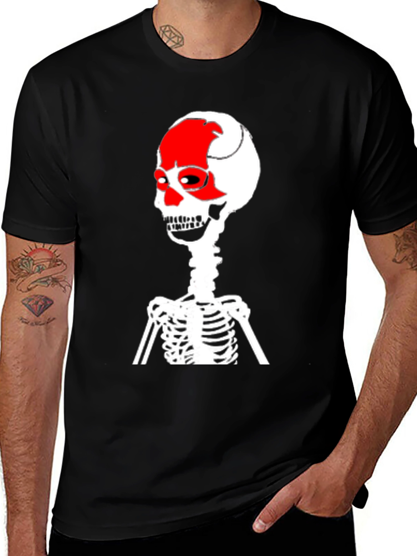 Skull & Bones Black Graphic T-Shirt
