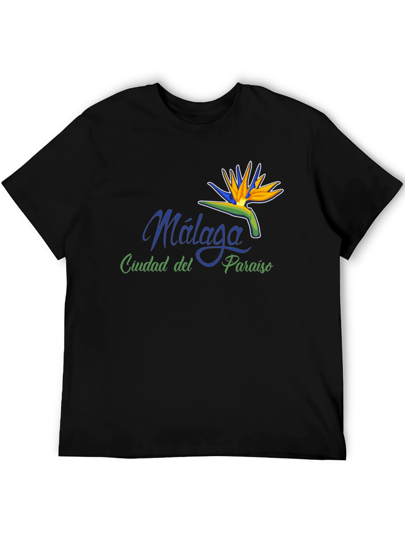 Málaga Paradise City Black T-Shirt
