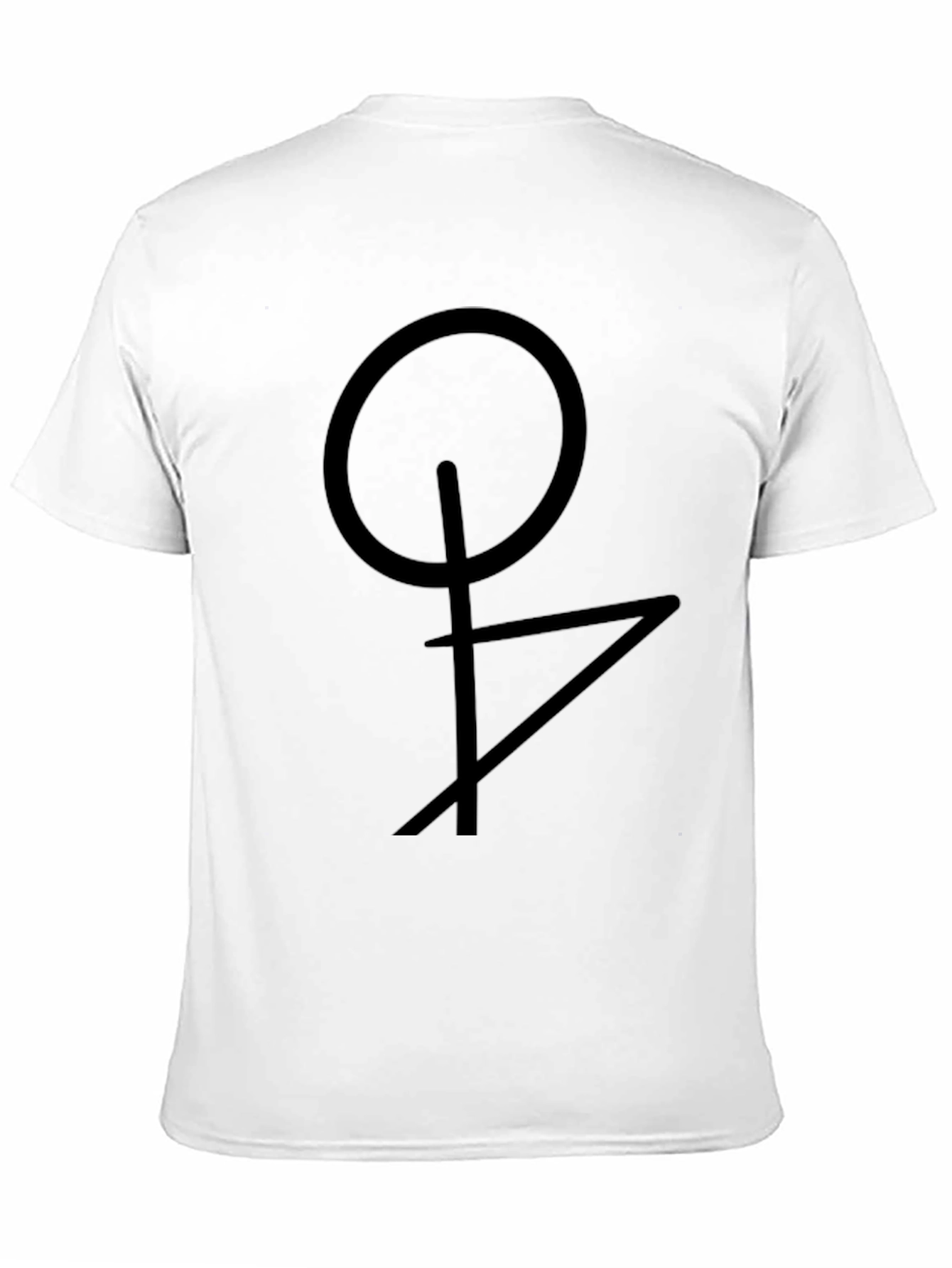 Geometric Symbol Black T-Shirt - Modern Design