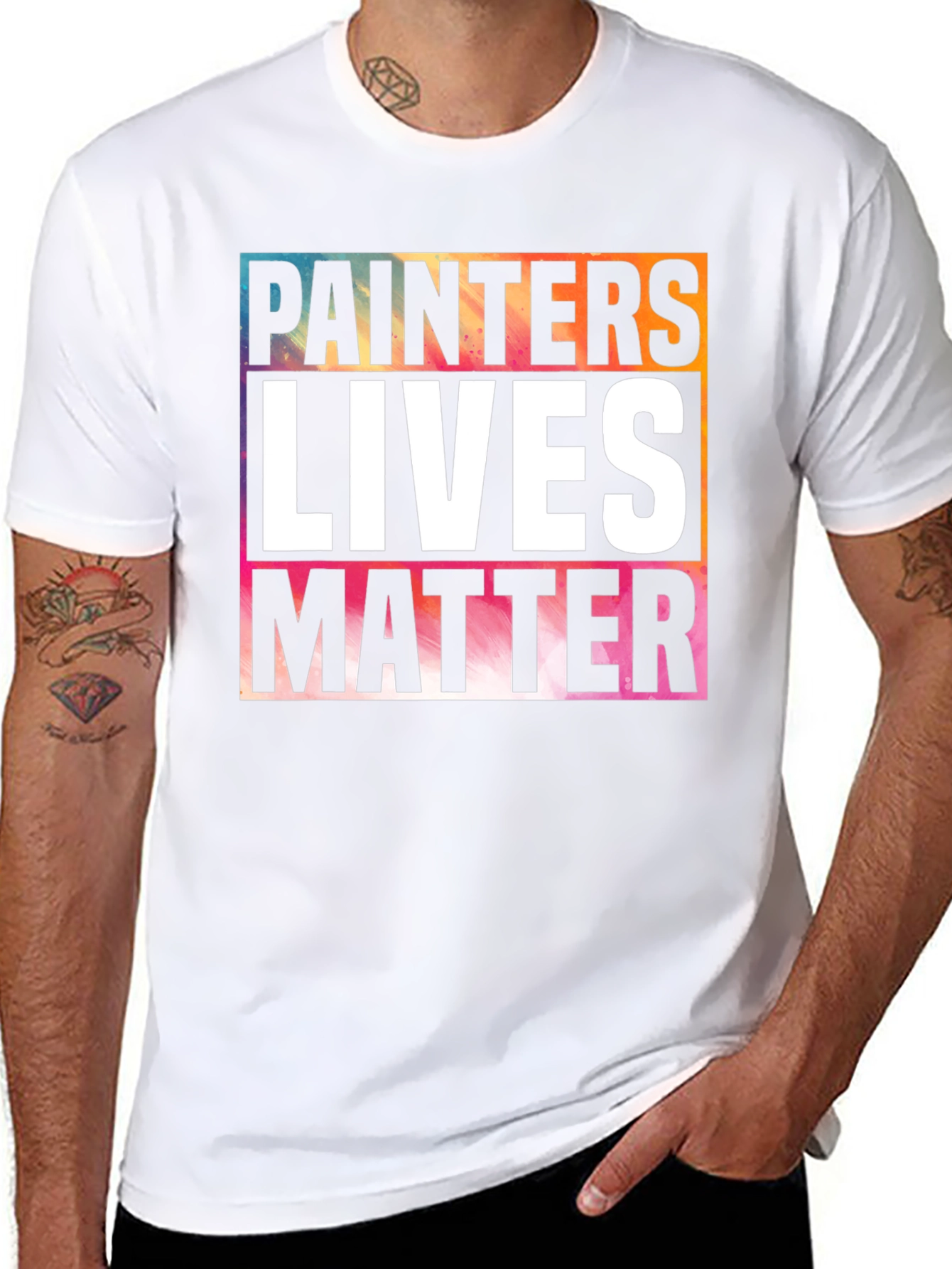 Painters Lives Matter Graphic T-Shirt