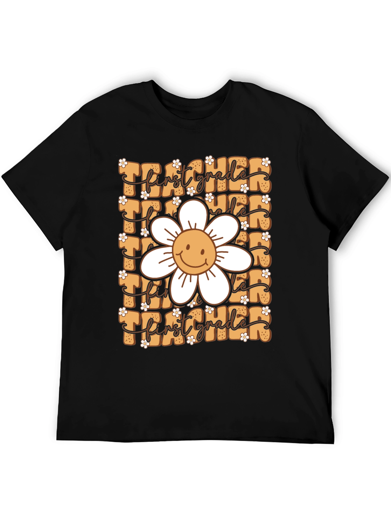 First Grade Teacher Daisy Graphic T-Shirt