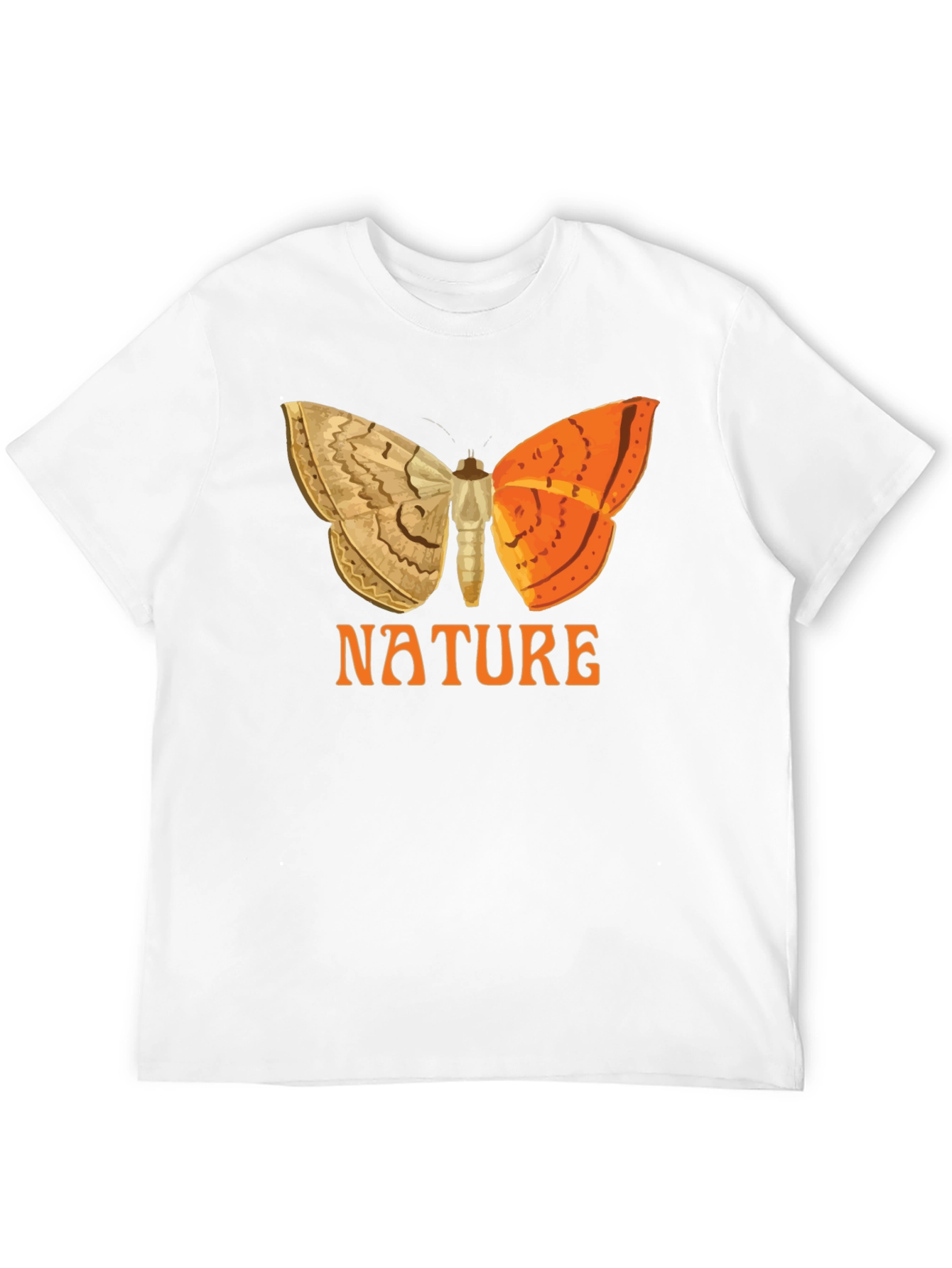Nature Butterfly Graphic Tee - Black