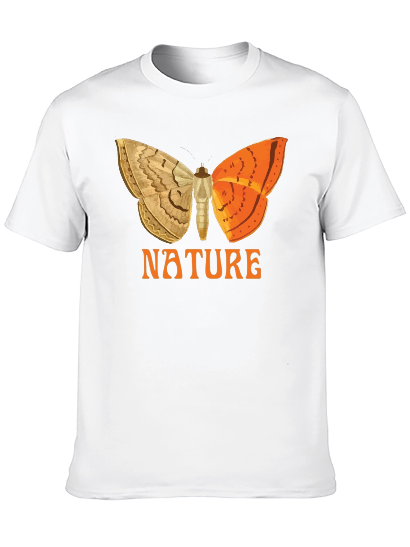 Nature Butterfly Graphic Tee - Black