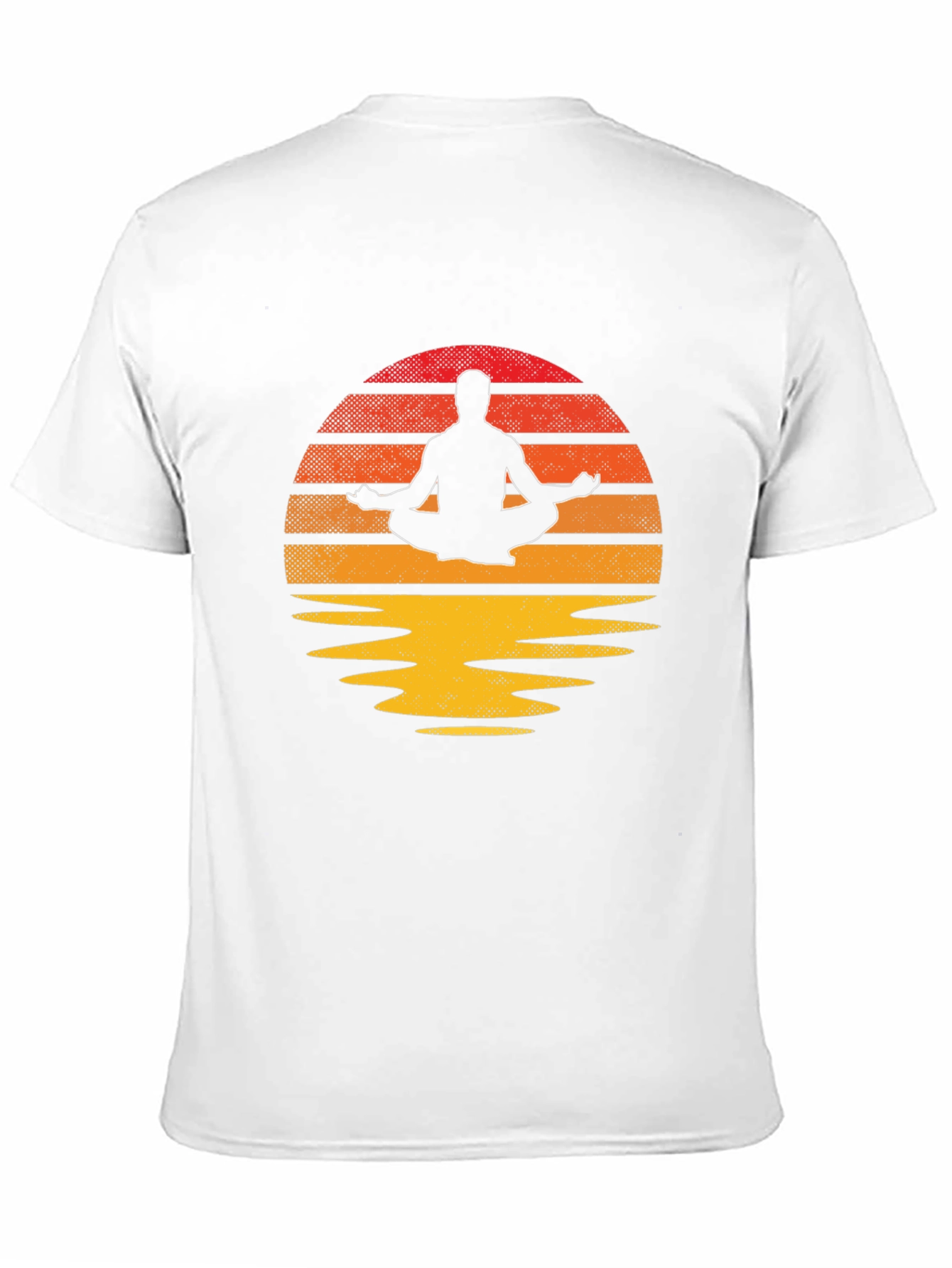 Zen Sunset Meditation T-Shirt - Relaxed Fit