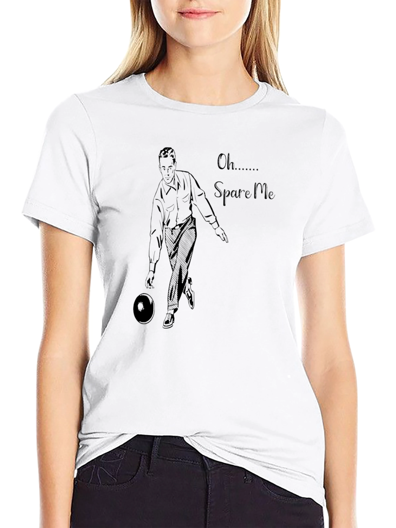 Spare Me Bowling T-Shirt - Unique Graphic Tee