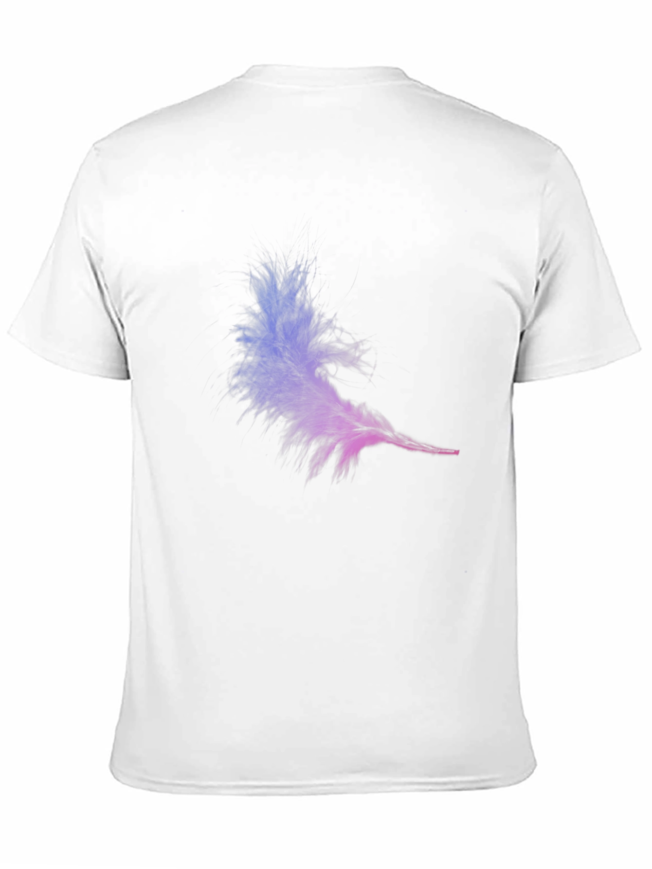 Mens Feather Graphic Black T-Shirt