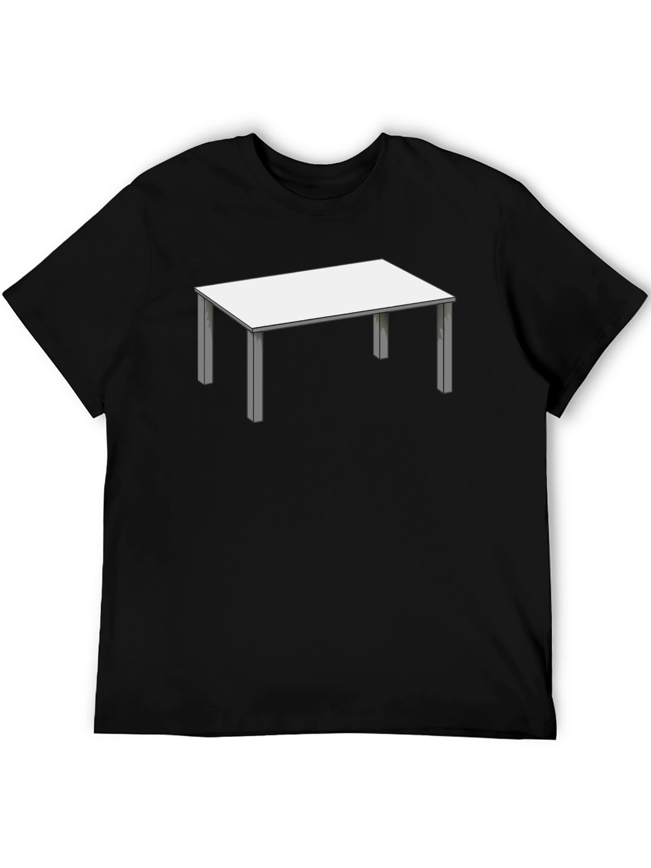 Novelty Table Graphic T-Shirt - Black