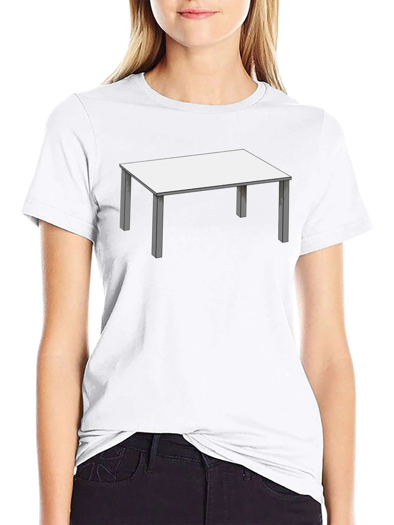 Novelty Table Graphic T-Shirt - Black
