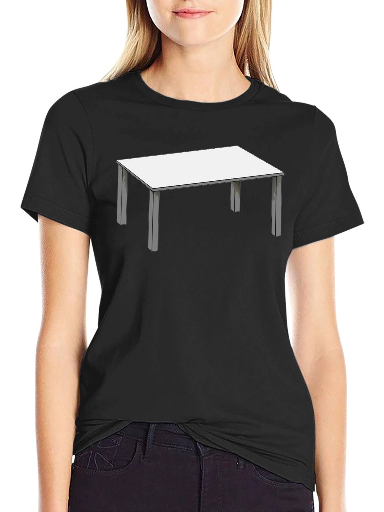 Novelty Table Graphic T-Shirt - Black