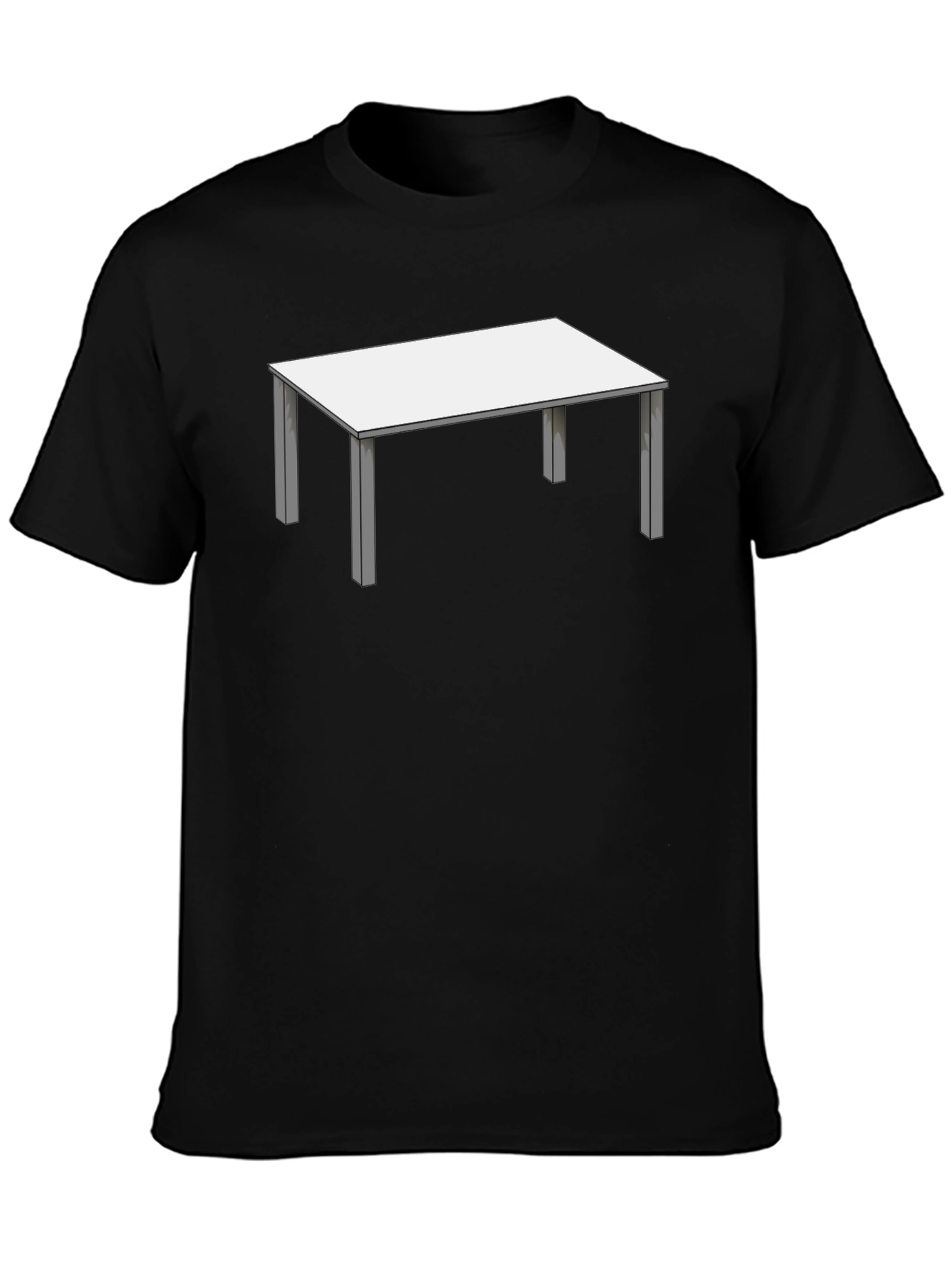 Novelty Table Graphic T-Shirt - Black