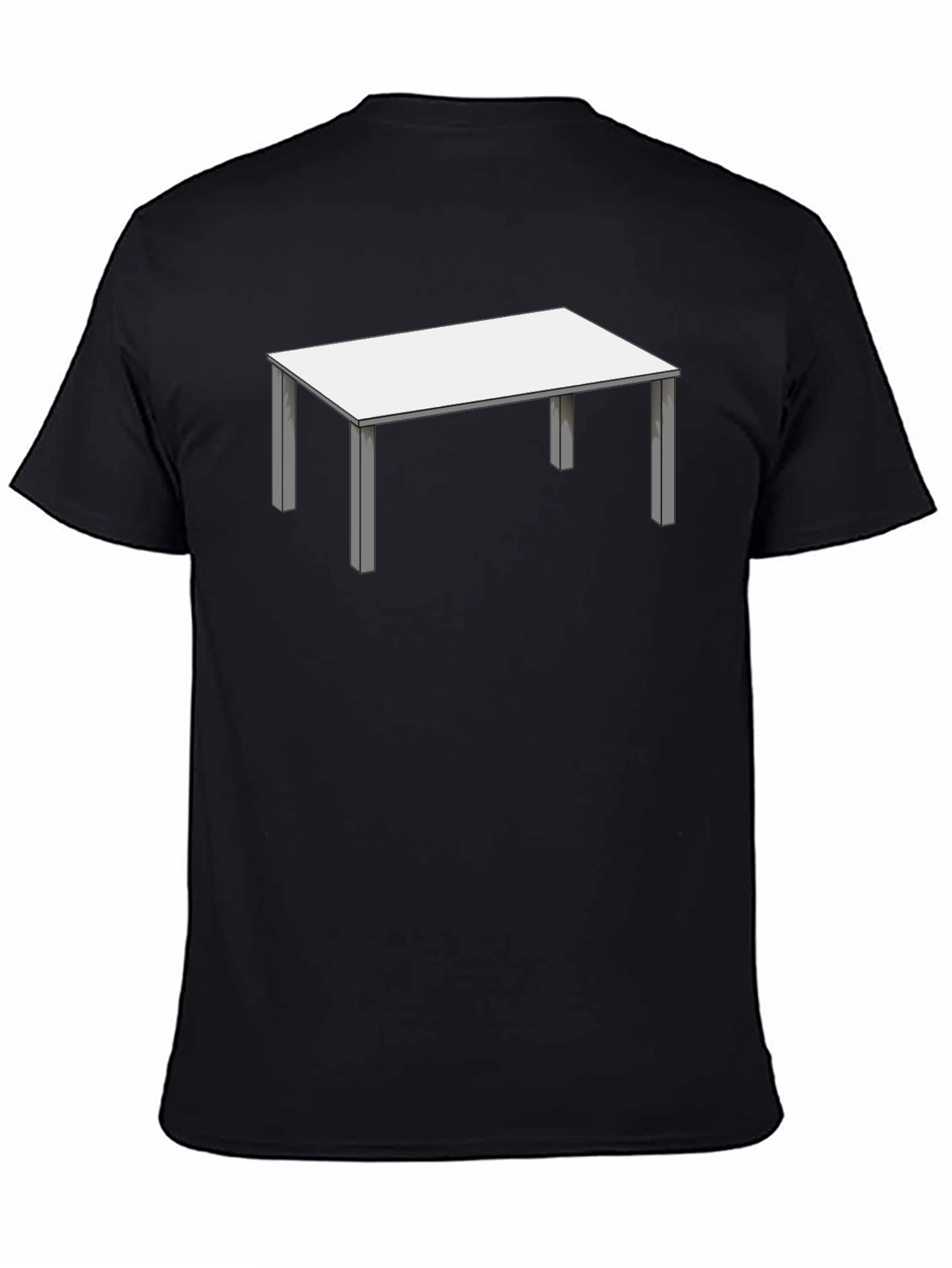 Novelty Table Graphic T-Shirt - Black