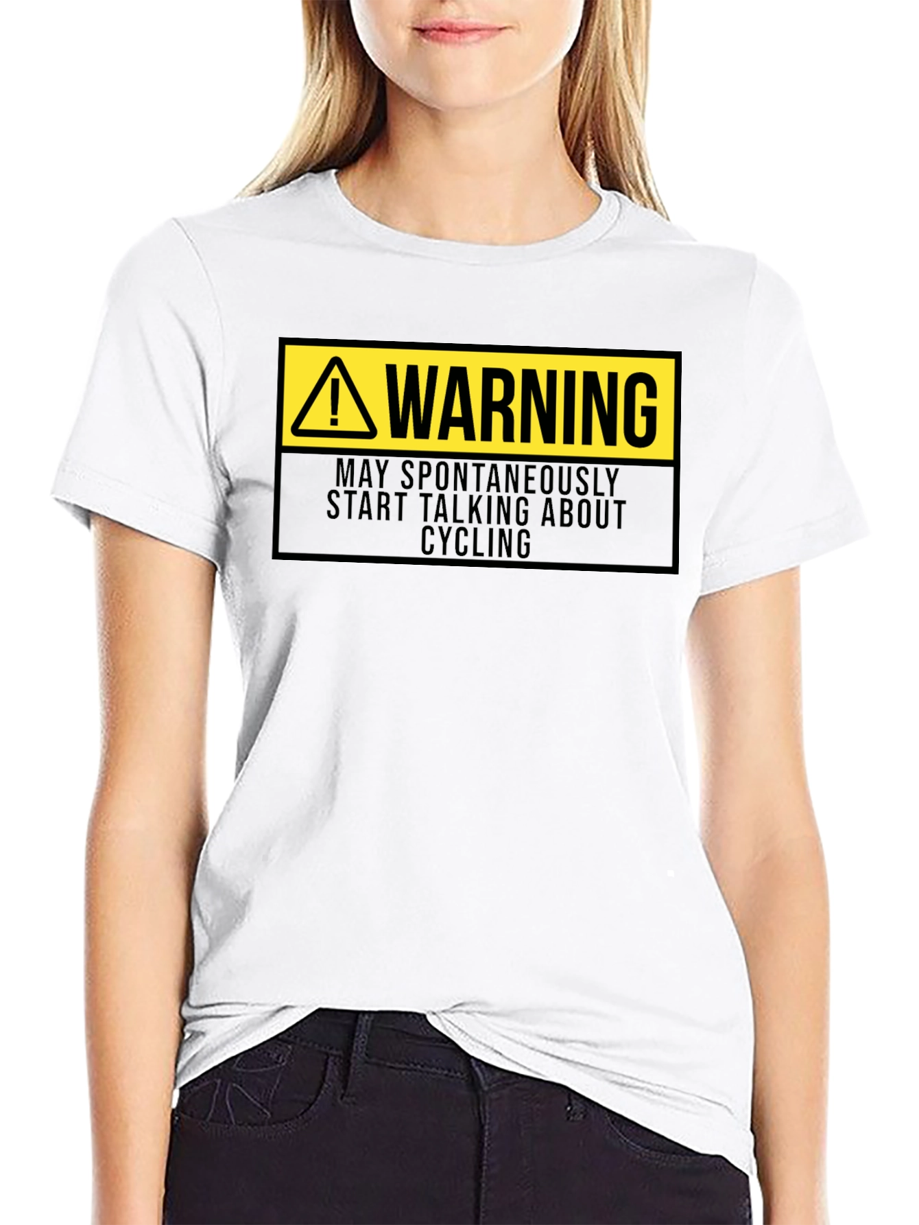 Warning: May Spontaneously Talk Cycling T-Shirt