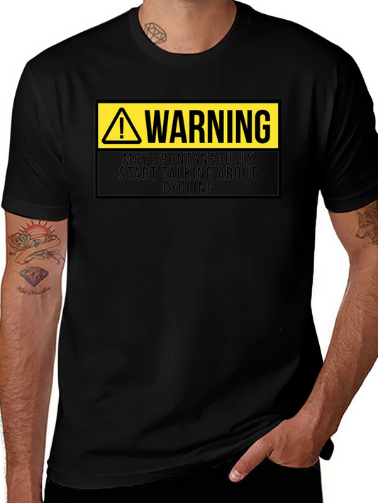 Warning: May Spontaneously Talk Cycling T-Shirt