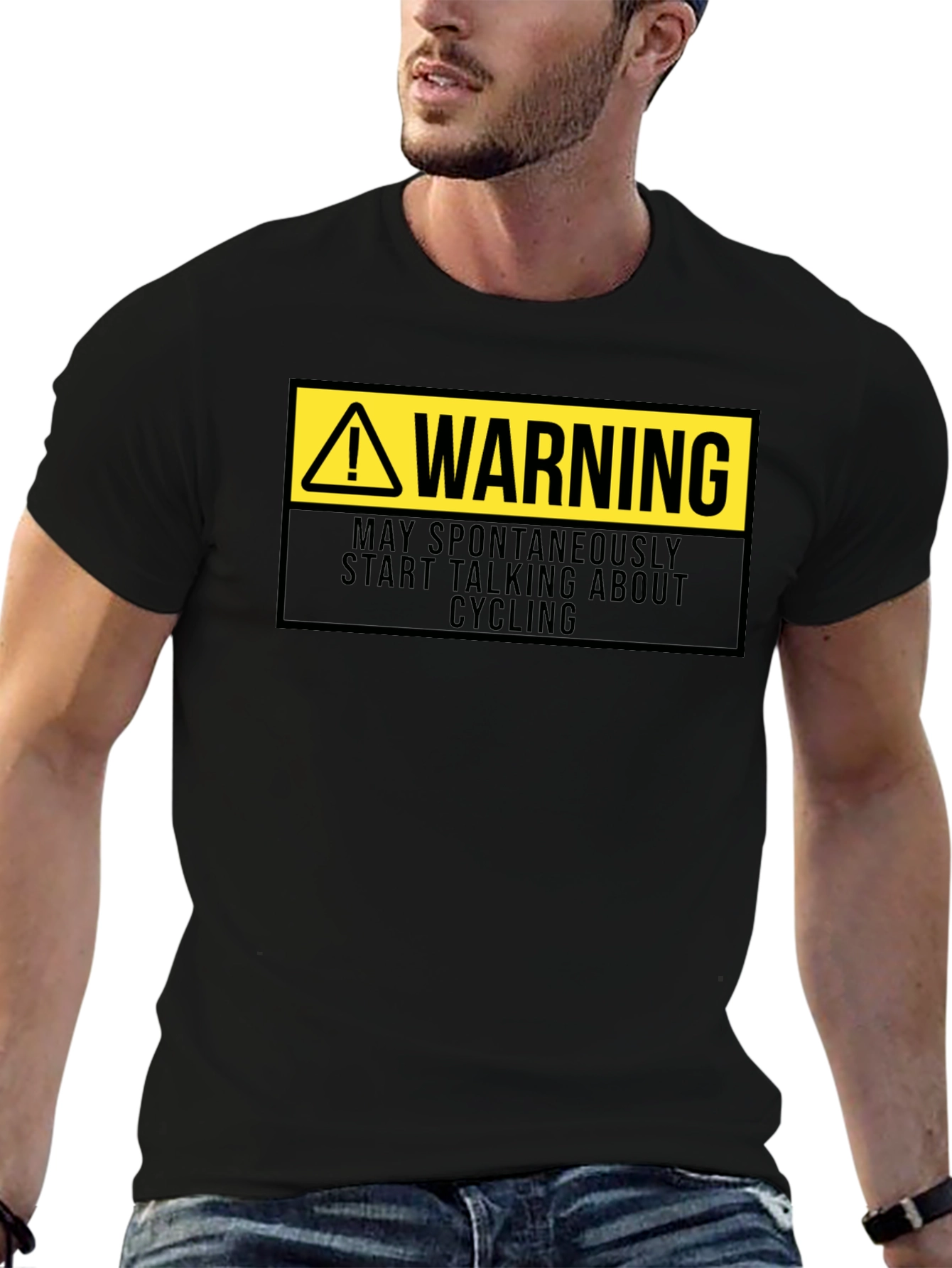 Warning: May Spontaneously Talk Cycling T-Shirt