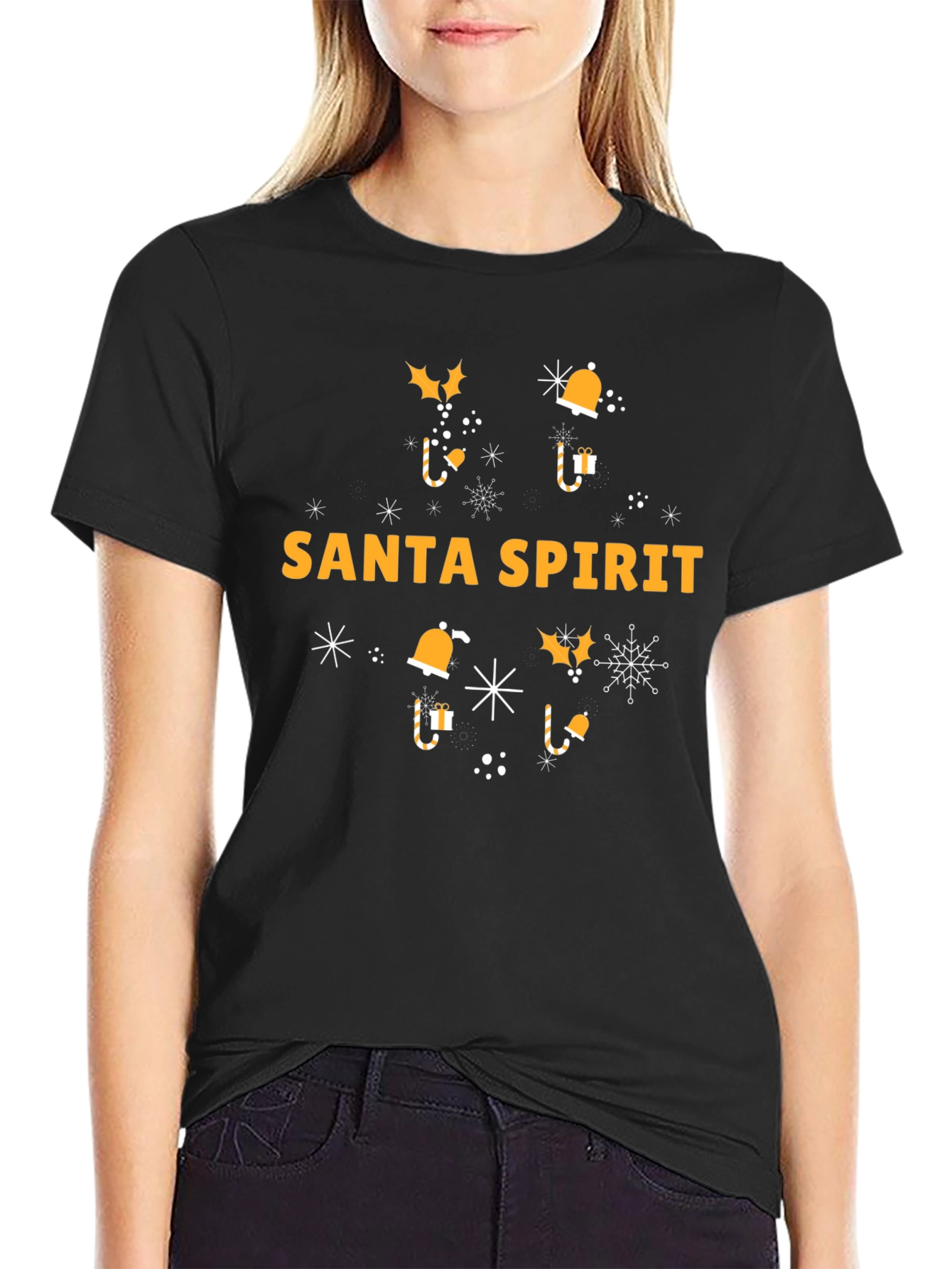 Santa Spirit T-Shirt Holiday Tee Festive Fashion