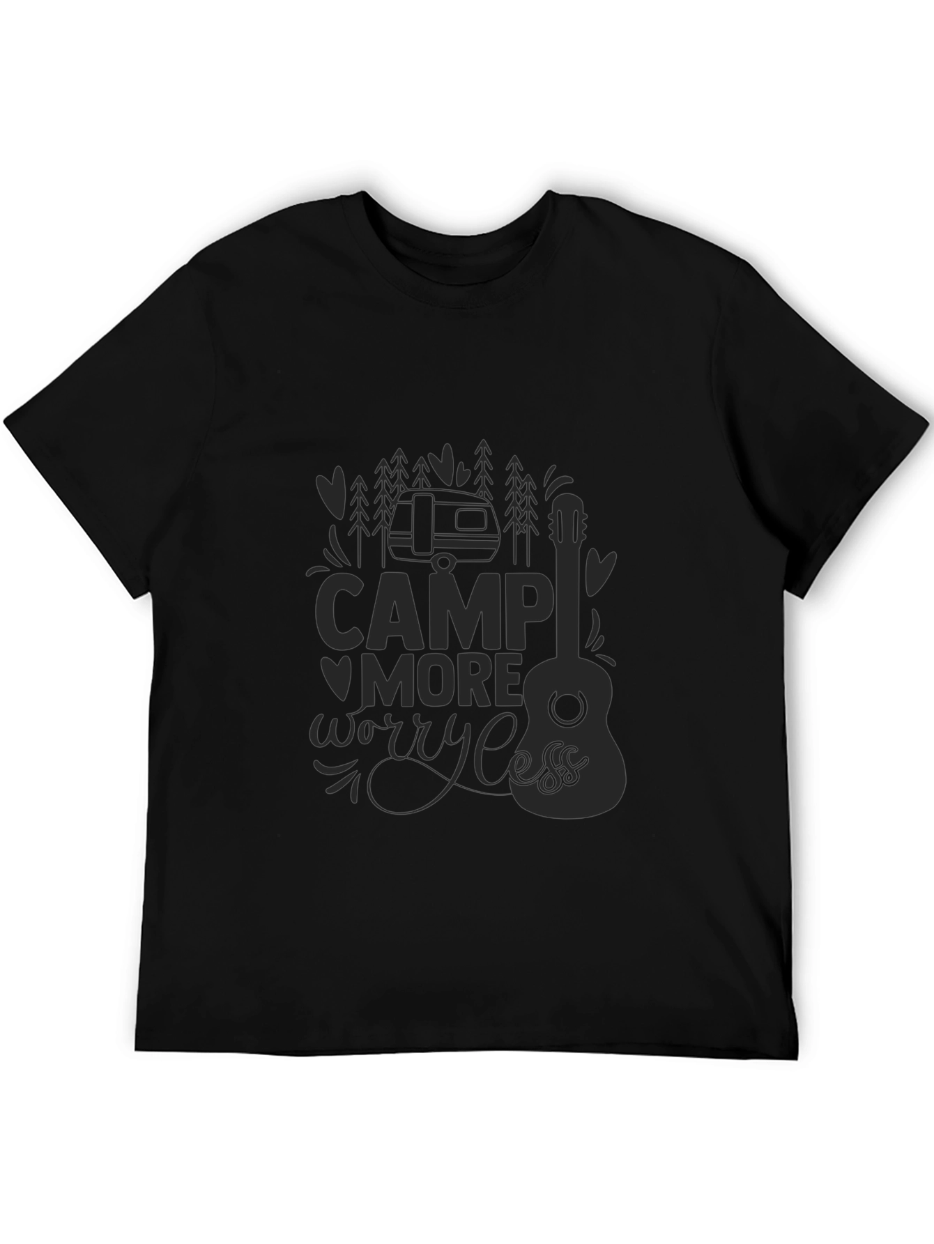Camp More Worry Less Graphic T-Shirt