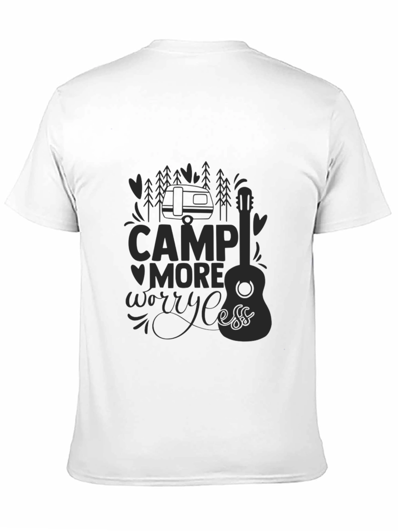 Camp More Worry Less Graphic T-Shirt