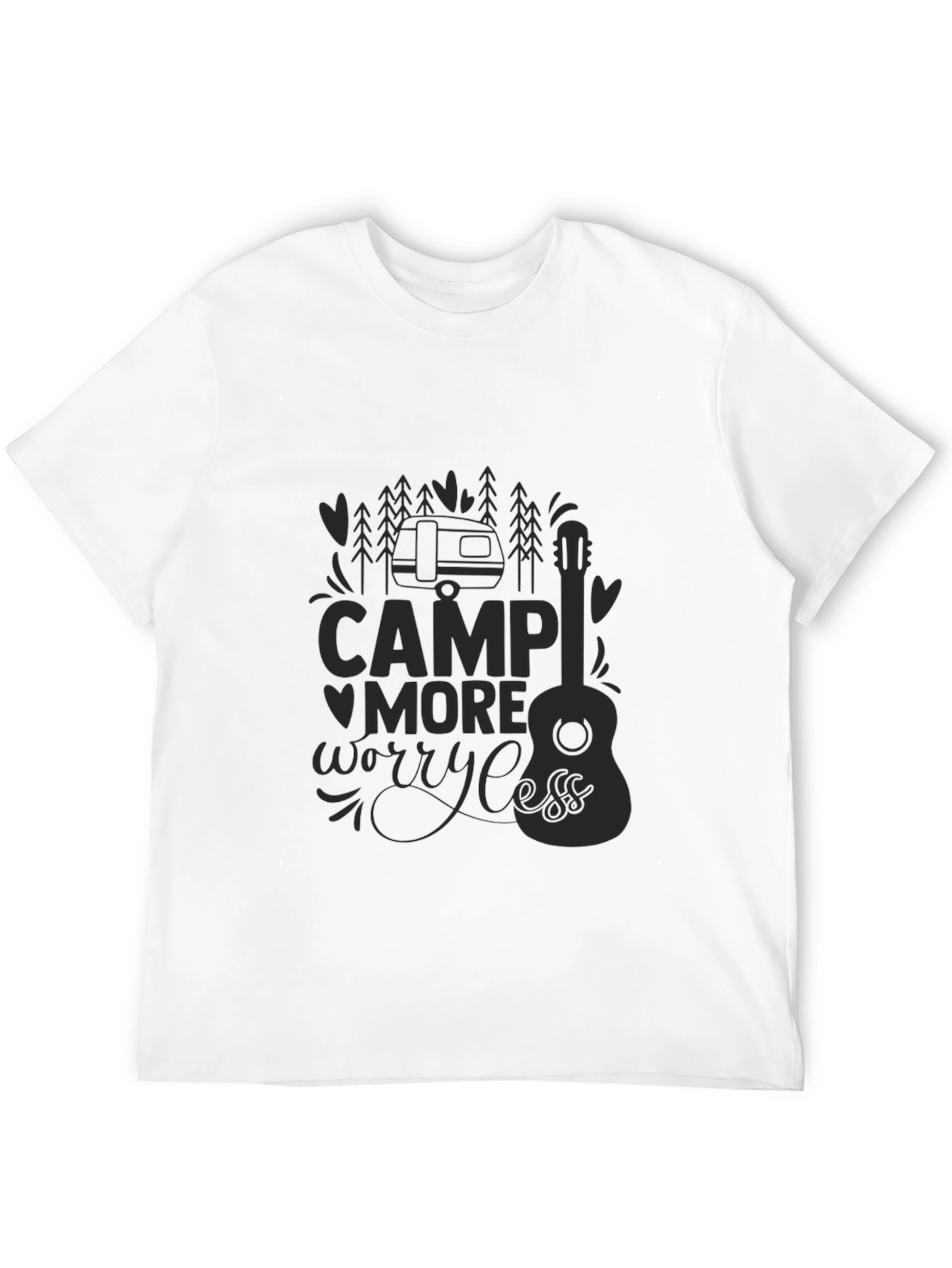 Camp More Worry Less Graphic T-Shirt