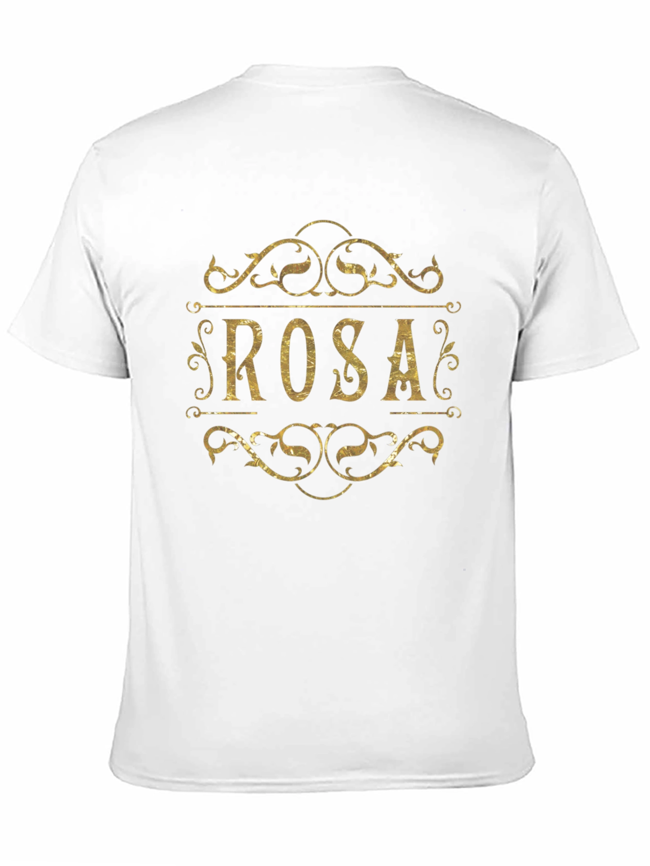 Personalized ROSA T-Shirt - Elegant Gold Design