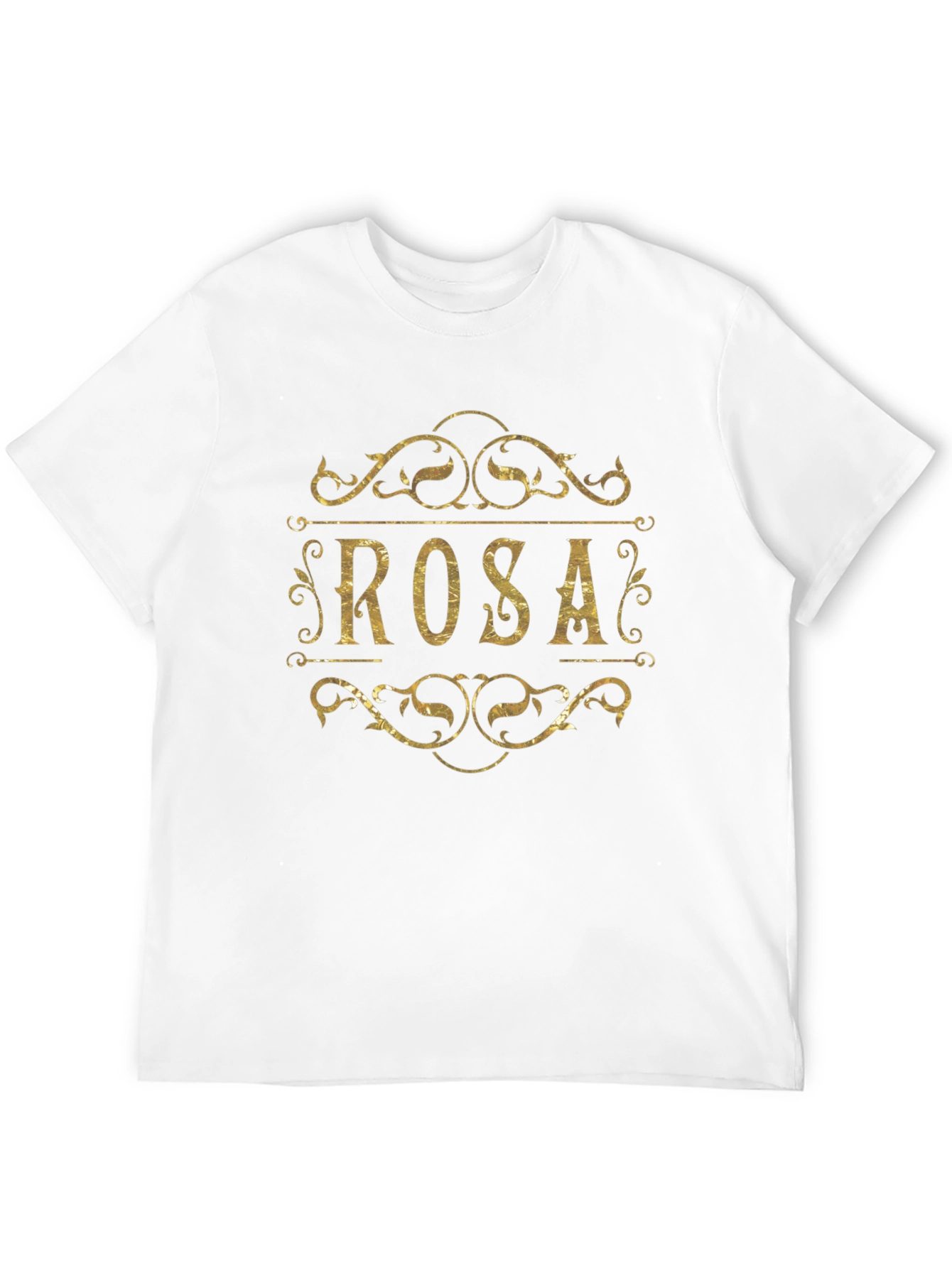 Personalized ROSA T-Shirt - Elegant Gold Design