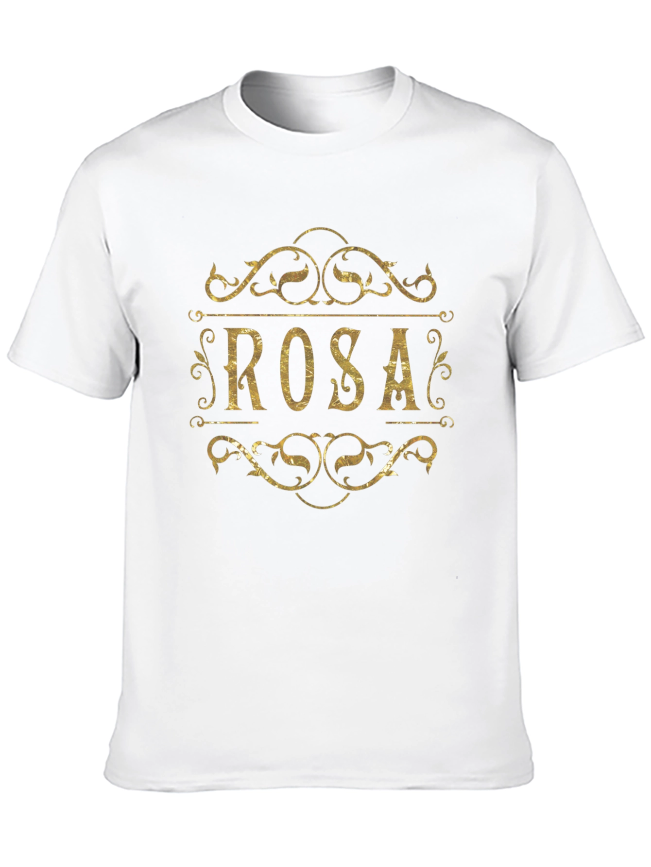 Personalized ROSA T-Shirt - Elegant Gold Design