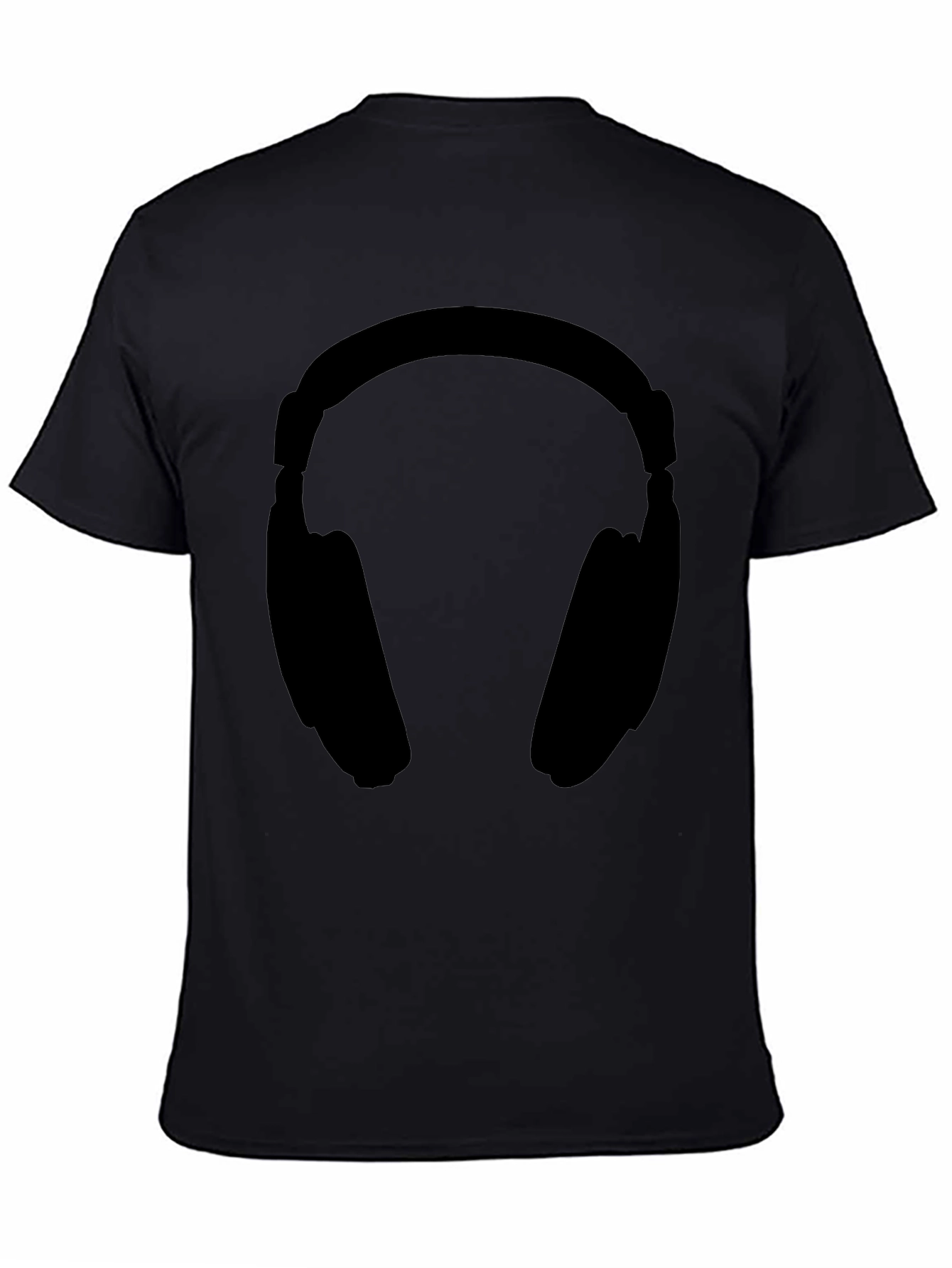 Headphone Graphic Tee - Black Unisex T-Shirt