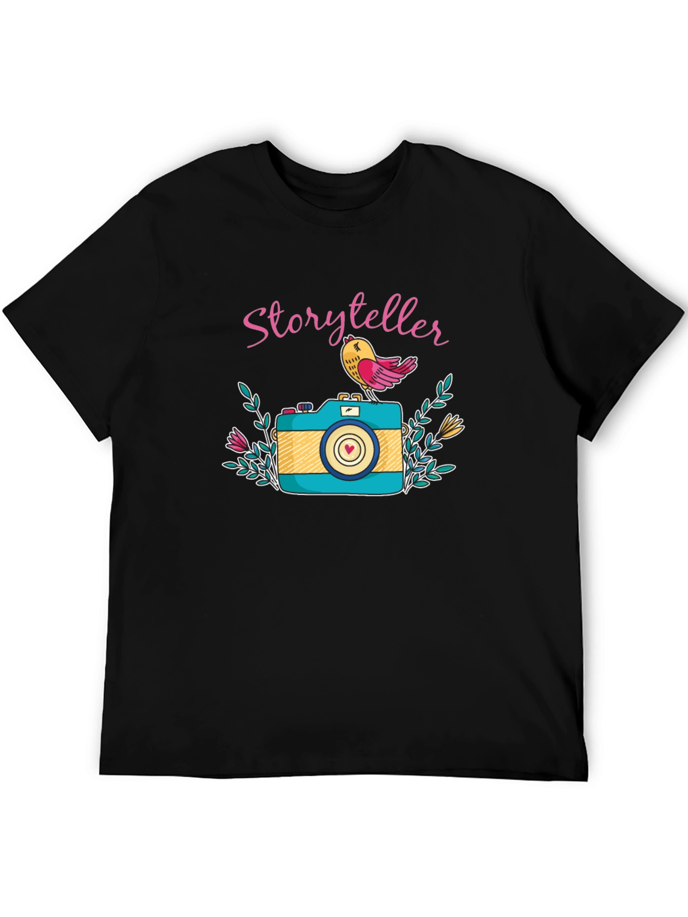 Storyteller Graphic Tee -  Camera Bird Lover Gift