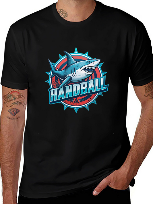 Handball Shark T-Shirt - Unique Graphic Tee