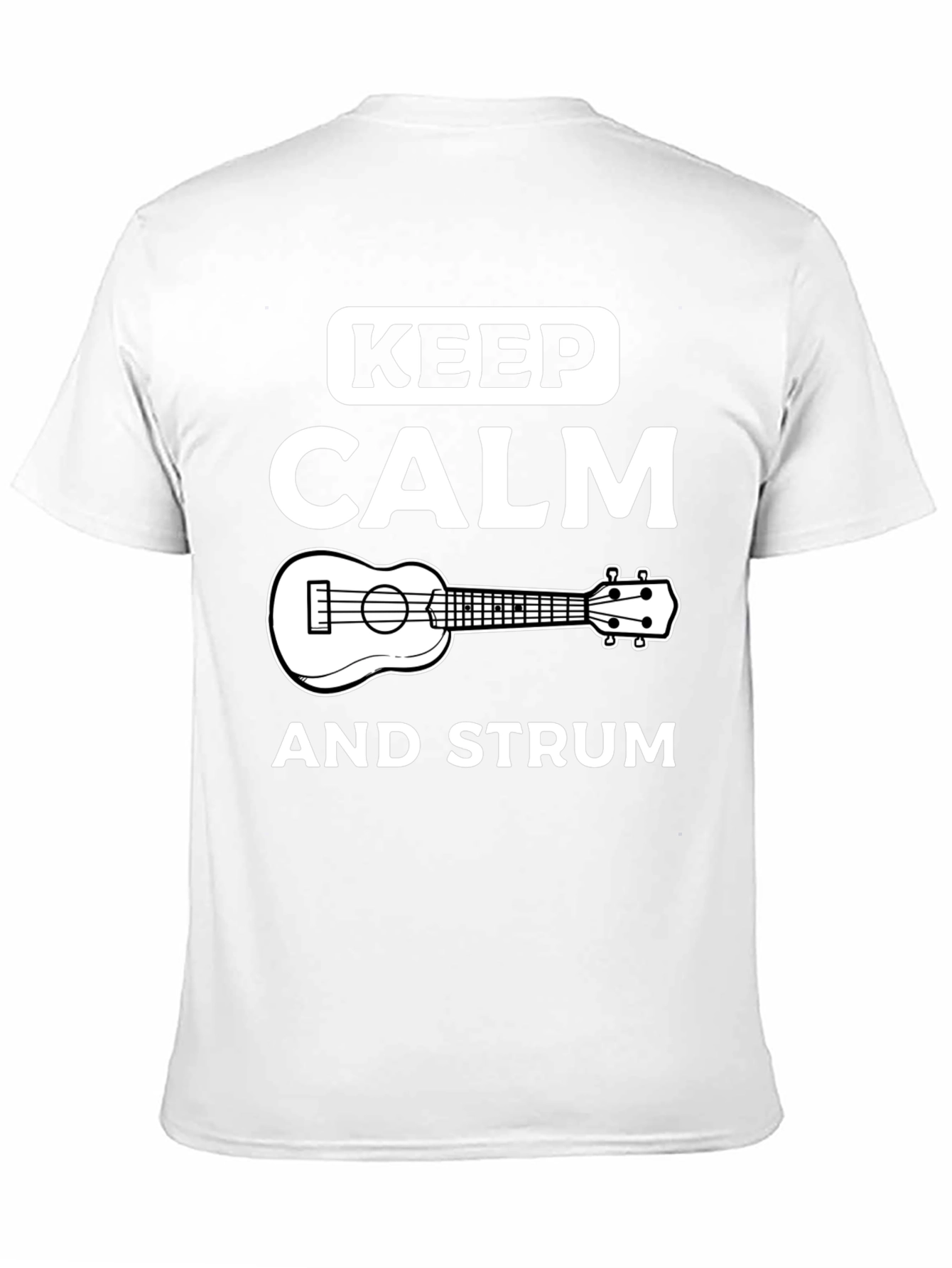 Keep Calm and Strum Ukulele Graphic Tee