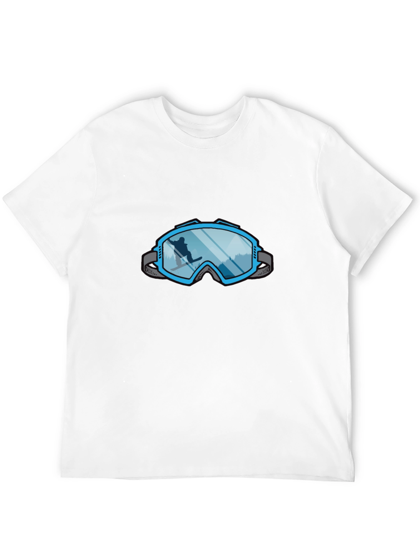 Cool Ski Goggles Graphic Tee - Black