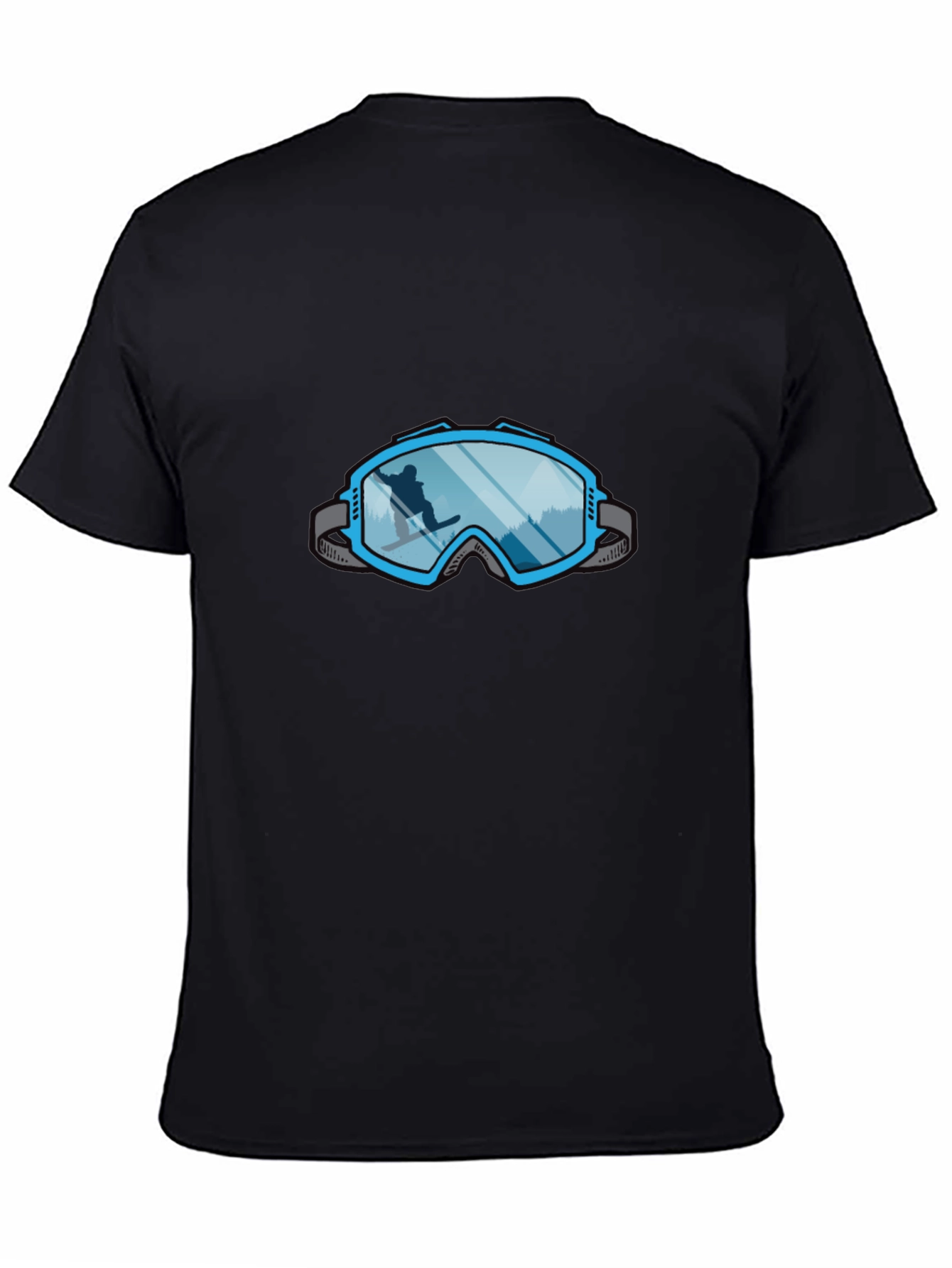 Cool Ski Goggles Graphic Tee - Black