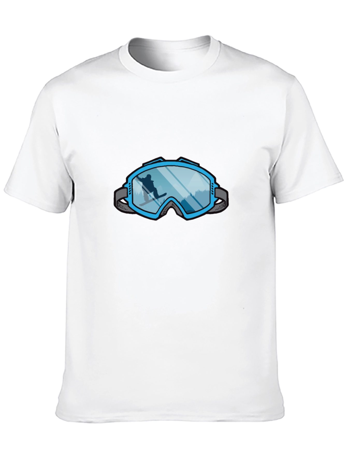 Cool Ski Goggles Graphic Tee - Black