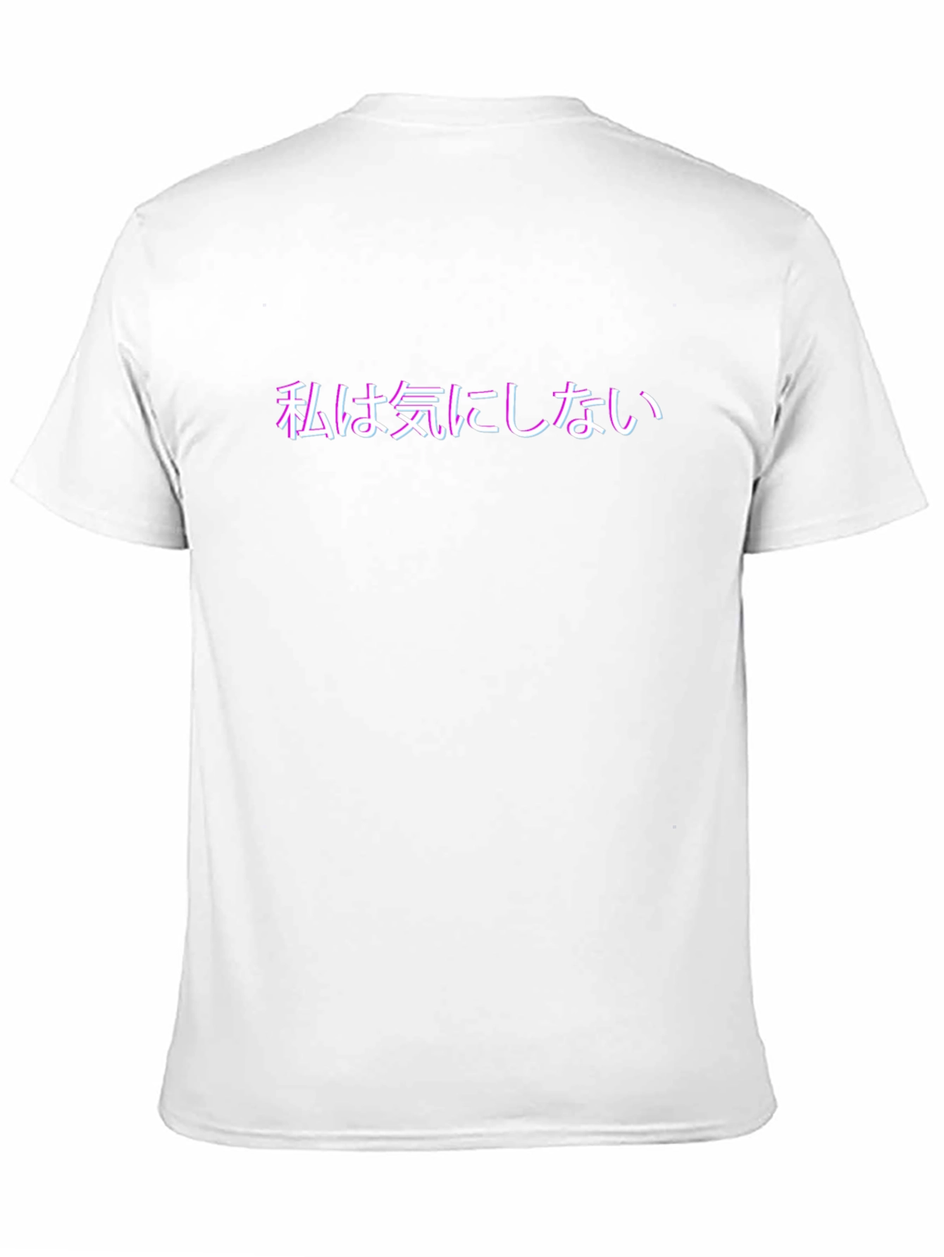 Japanese Text T-Shirt - I Dont Care Shirt