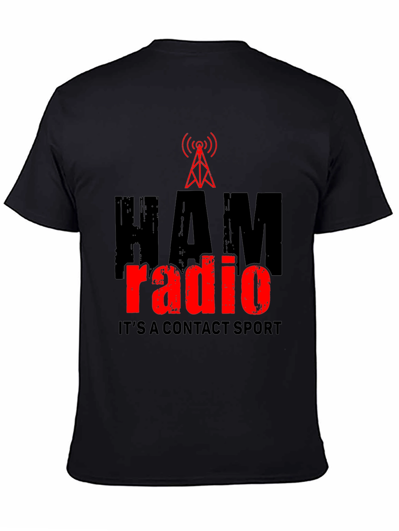 HAM Radio Contact Sport T-Shirt - Black